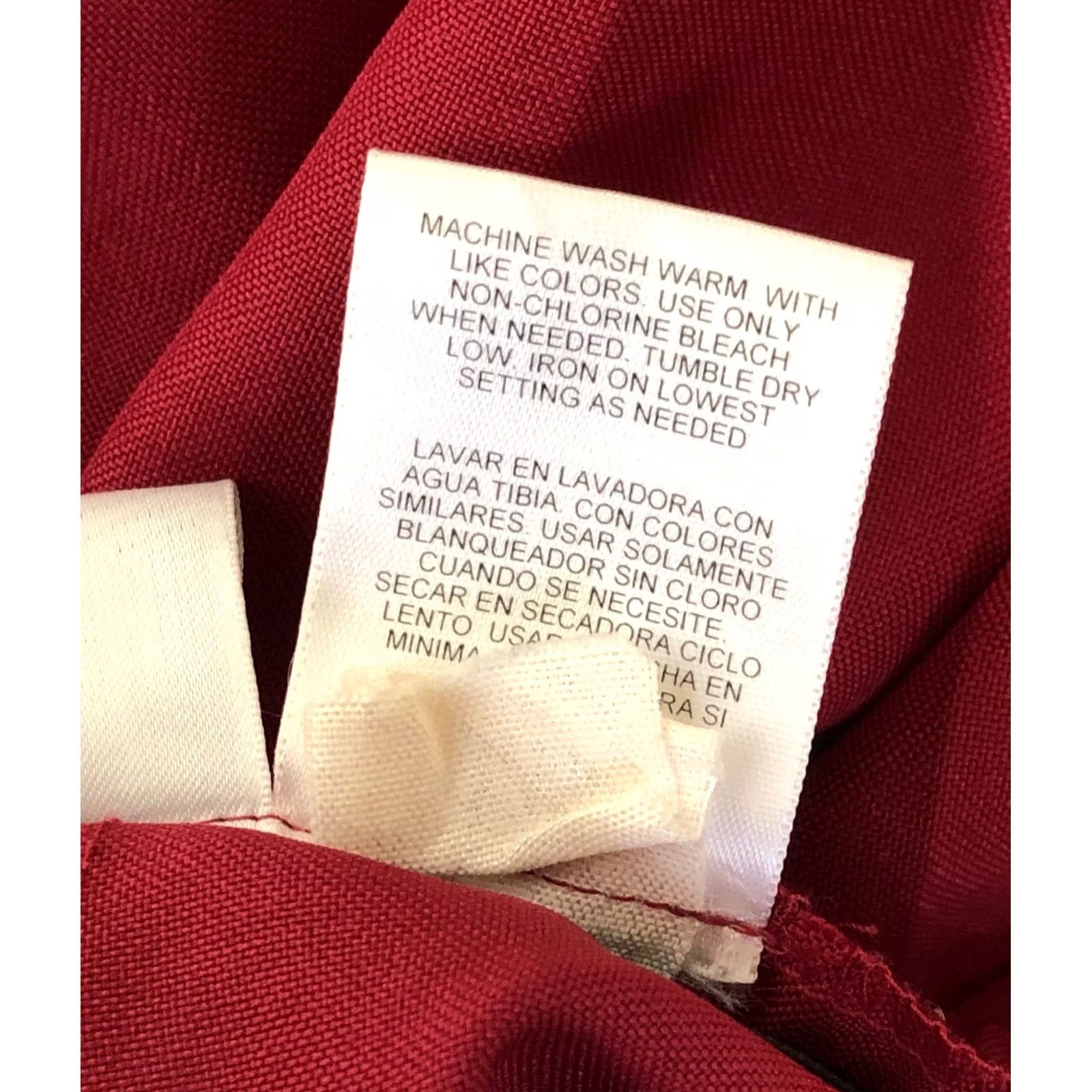 Vintage Liz Baker Dress Pants Slacks 18 Red Pleat Front 34"W High Rise Straight Leg Size 40" / US 18 - 4 Thumbnail