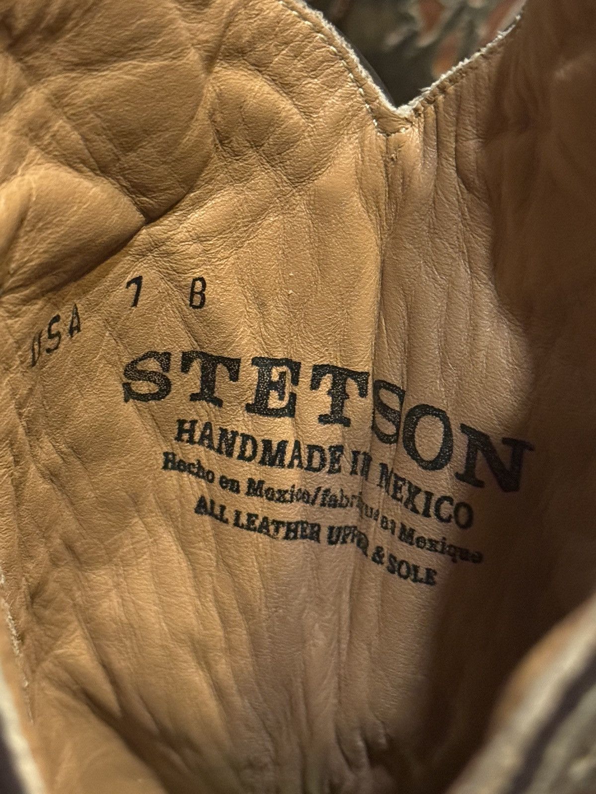 Stetson Stetson Cowboy Cowgirl Boots Leather Hand Stitched Floral 7B Size US 7 / IT 37 - 9 Thumbnail