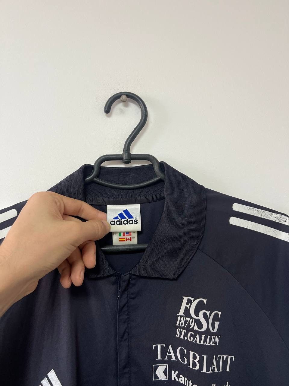 Adidas Vintage 90s St. Gallen Polo Jersey Football Shirt Adidas XL Size US XL / EU 56 / 4 - 9 Thumbnail