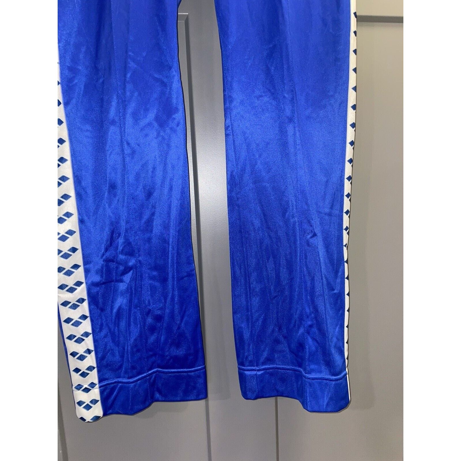 Vintage Vintage Arena Blue & White Pull On Track Pant Logo M Size US 34 / EU 50 - 4 Thumbnail