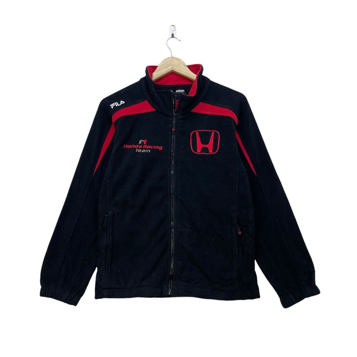 Formula 1 × Honda 💥Vintage Honda F 1 Racing Team Fleece Jacket Size US S / EU 44-46 / 1 - 1 Thumbnail