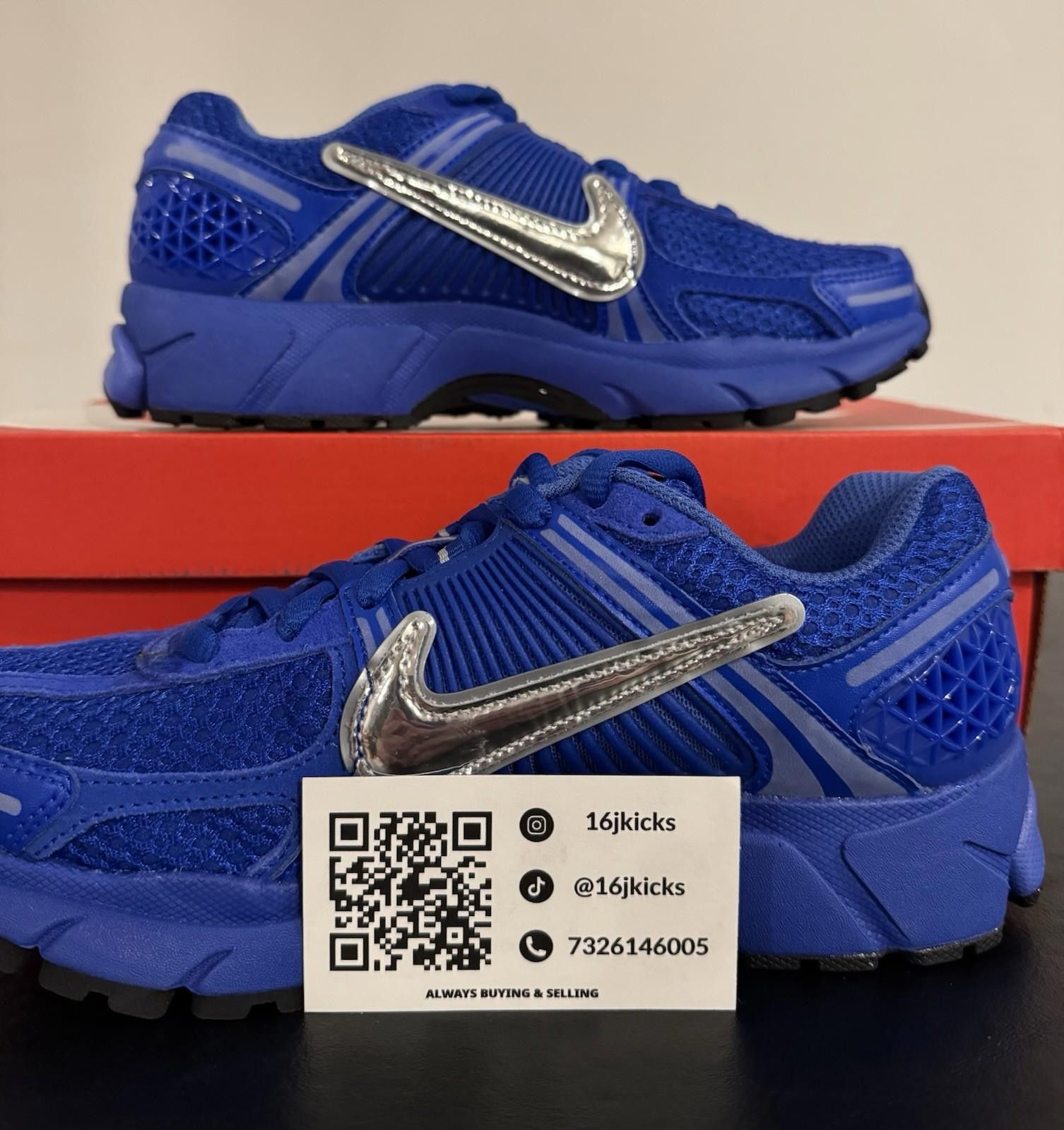 Nike Size 7.5 - Nike Air Zoom Vomero 5 Racer Blue W Size US 7.5 / IT 37.5 - 2 Thumbnail