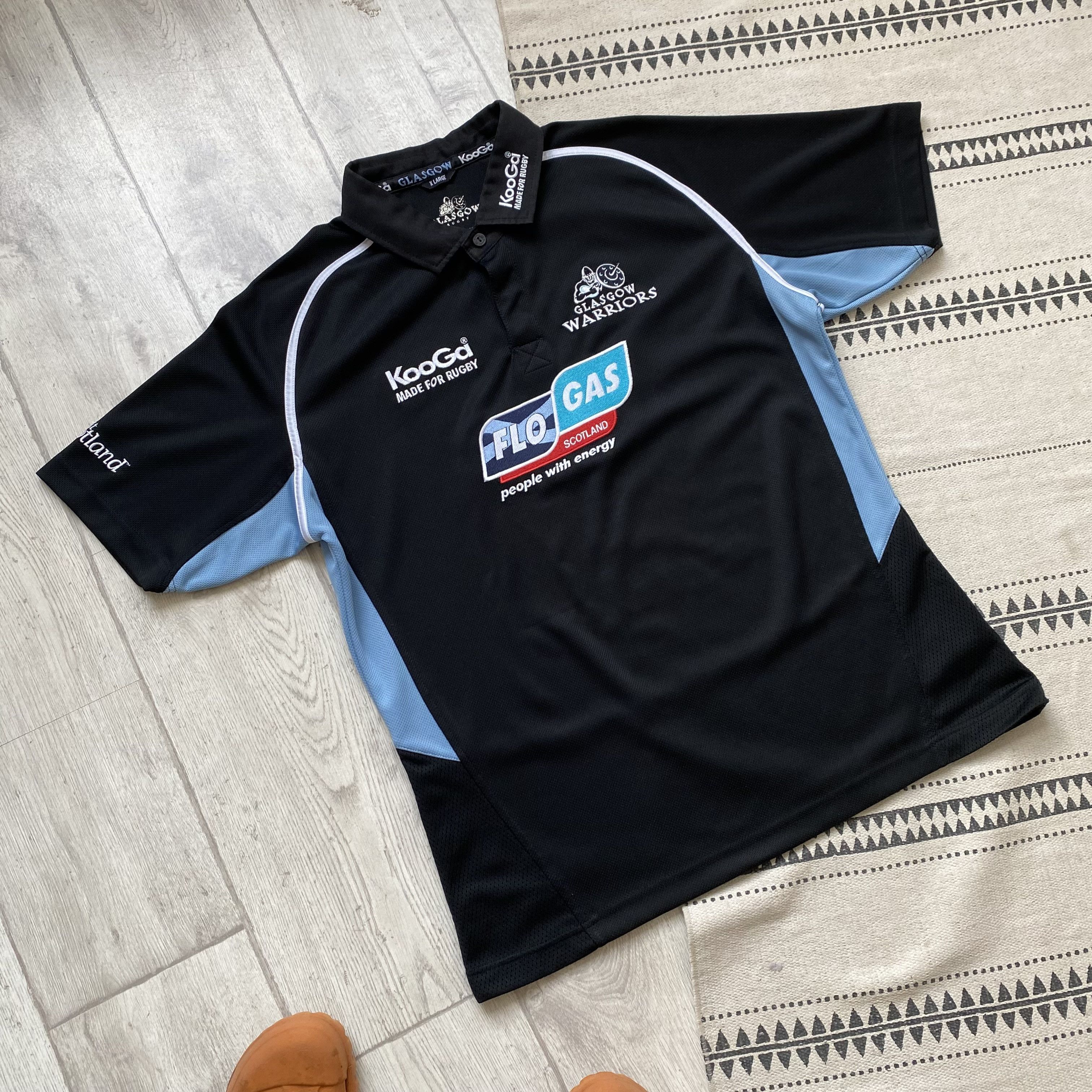Umbro 🏈 Vintage Scotland Grasgow rugby jersey polo Blockore Size US XL / EU 56 / 4 - 6 Thumbnail