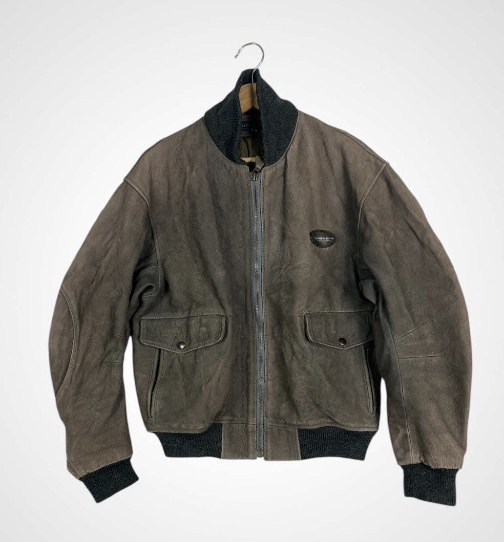 Genuine Leather Vintage Harolds Gear Leather Jacket Size US M / EU 48-50 / 2 - 1 Thumbnail