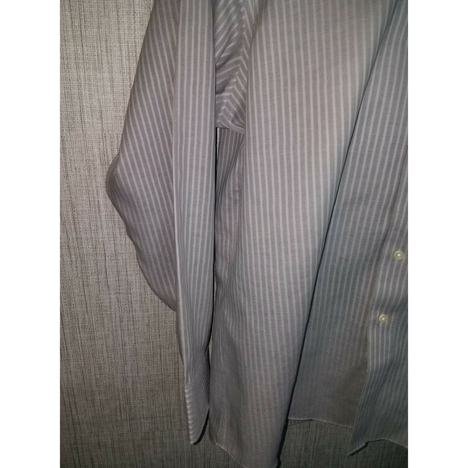 Vintage Donald Trump Signture Collection Grey Striped Button Down Shirt Non Iron 16.5 Size US XL / EU 56 / 4 - 5 Thumbnail