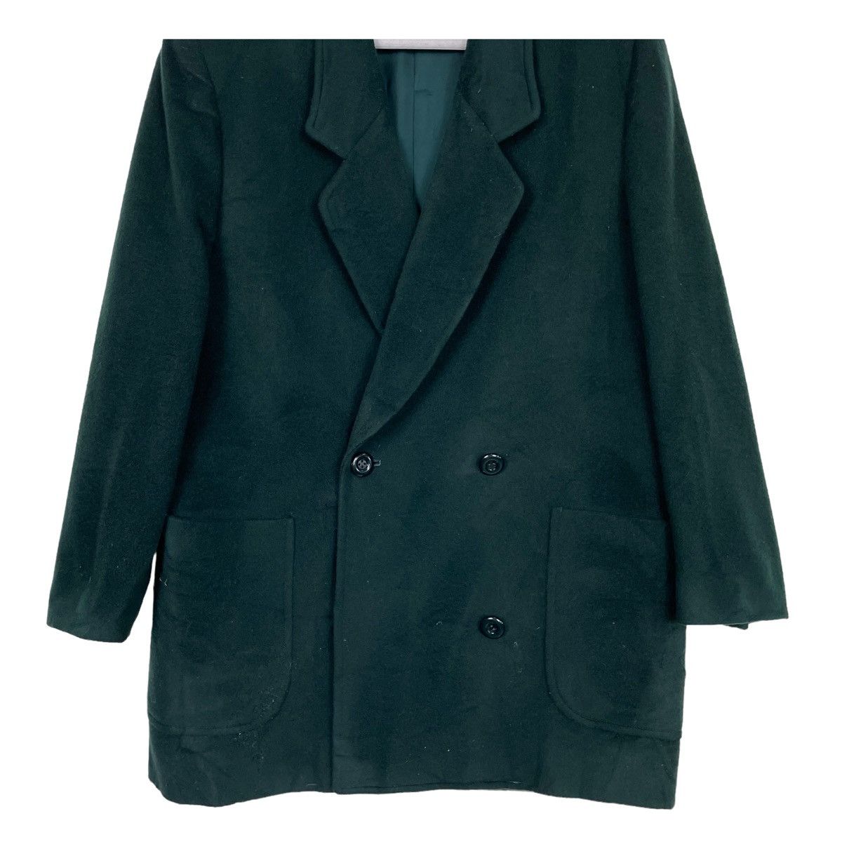 Burberry Prorsum × Vintage 💥VINTAGE BURBERRYS EMERALD GREEN WOOL JACKET COAT Size US M / EU 48-50 / 2 - 5 Thumbnail