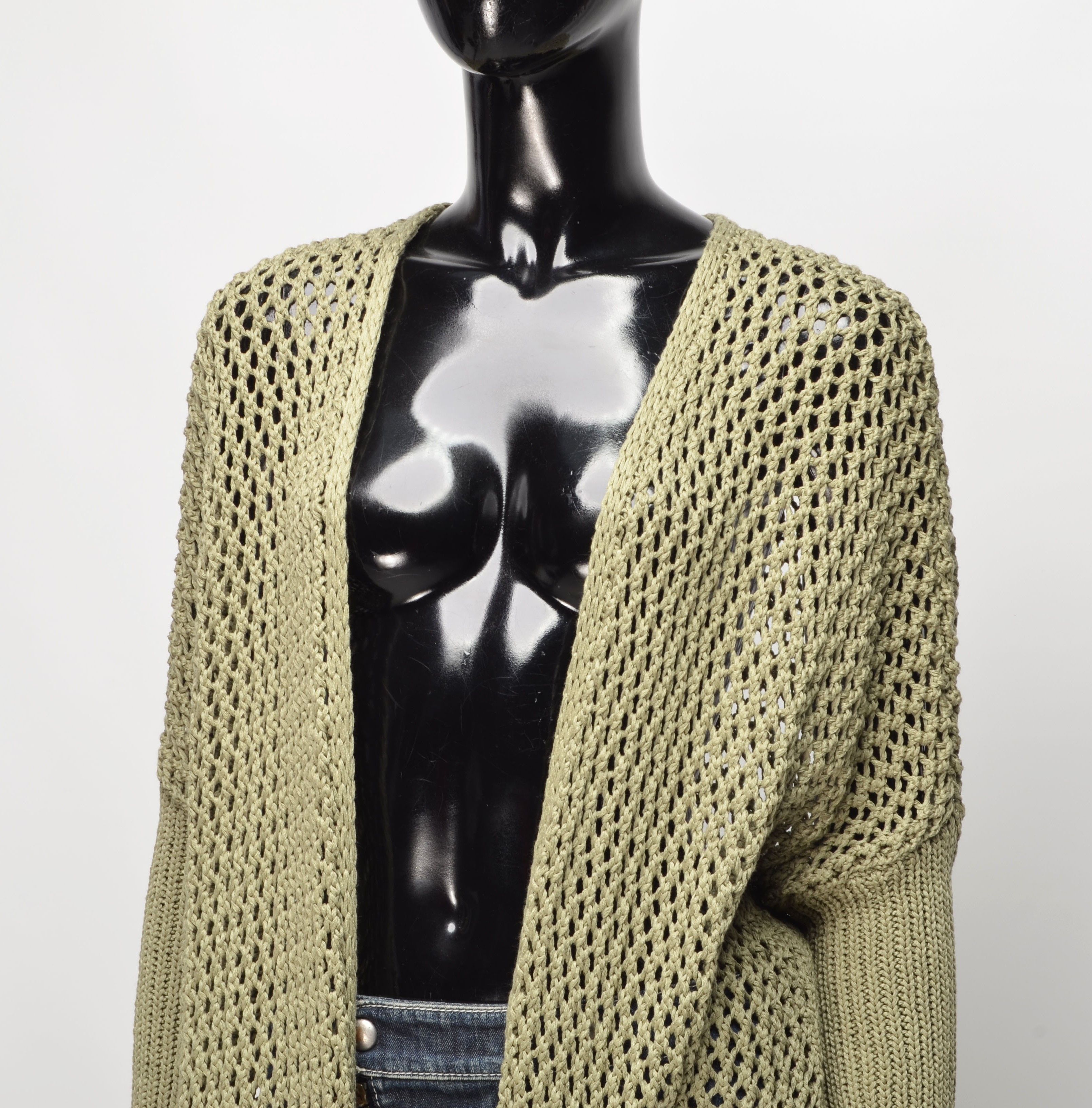 Vintage Vintage Y2K Boho Net Knit Oversized Cardigan Size M / US 6-8 / IT 42-44 - 2 Thumbnail