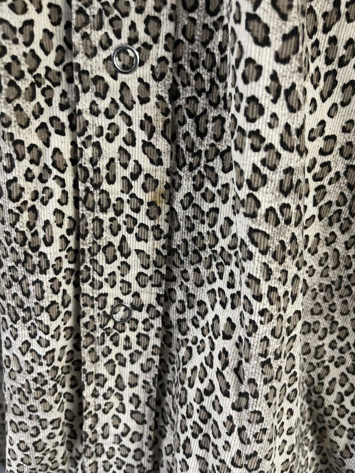 Japanese Brand ACOUSTIC - Vintage Leopard Printed Shirt Size US L / EU 52-54 / 3 - 6 Thumbnail