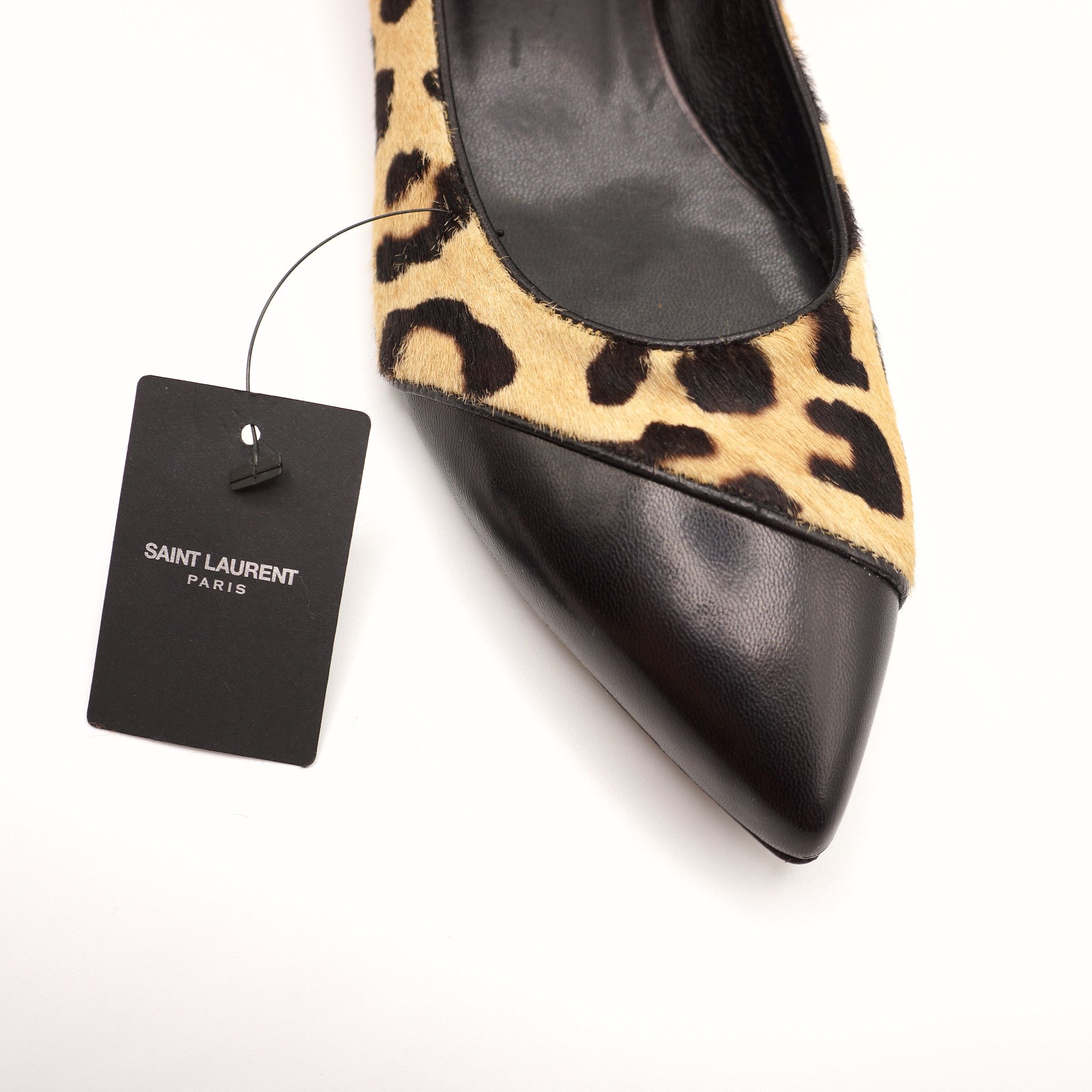 Saint Laurent Paris Calf Hair Leopard Print Flats NWT Size US 6.5 / IT 36.5 - 6 Thumbnail