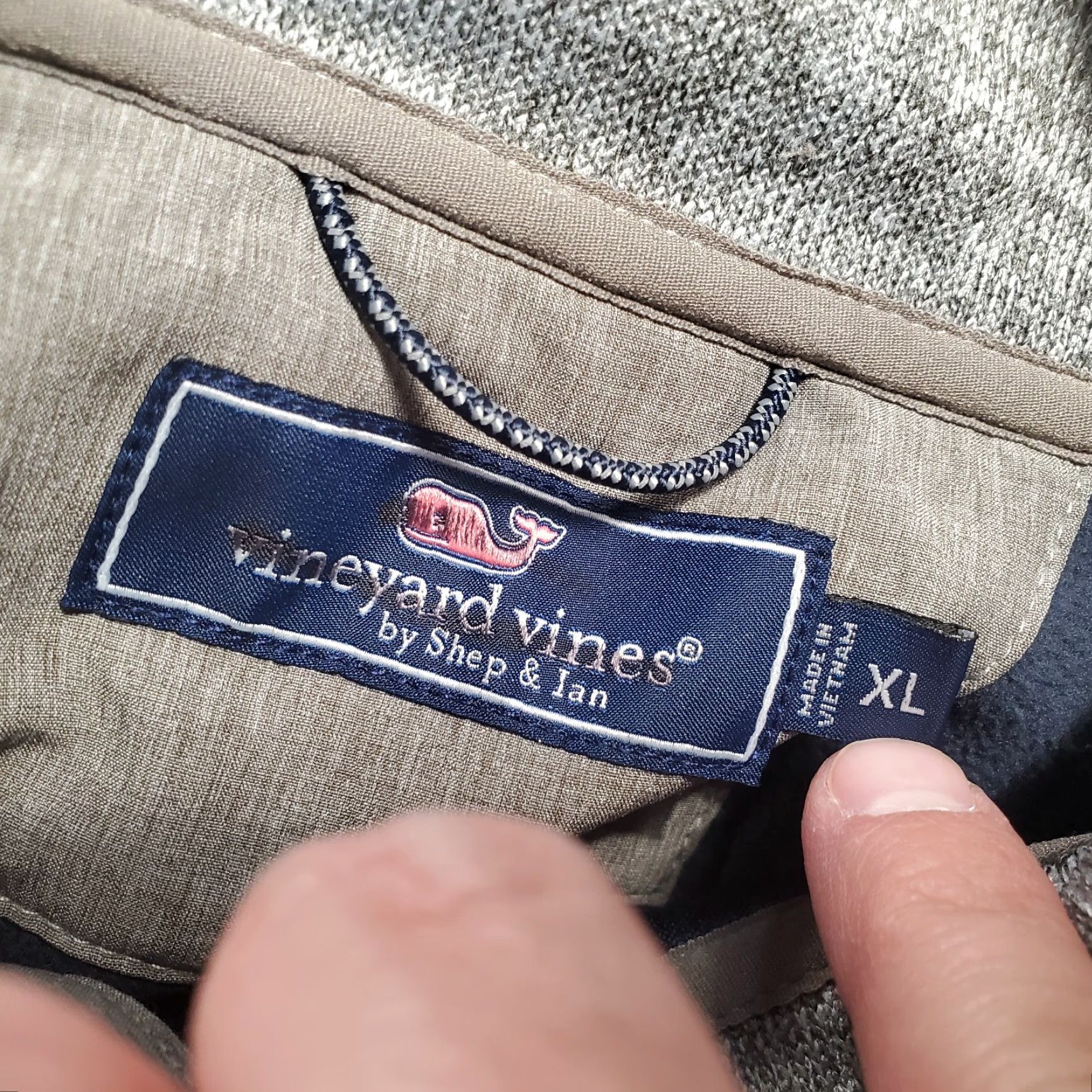 Vineyard Vines Vineyard Vines Vest Mens XL Gray Full Zip Pockets Casual Outdoor Windbreaker Mock Logo Modern Casual Size US XL / EU 56 / 4 - 8 Thumbnail