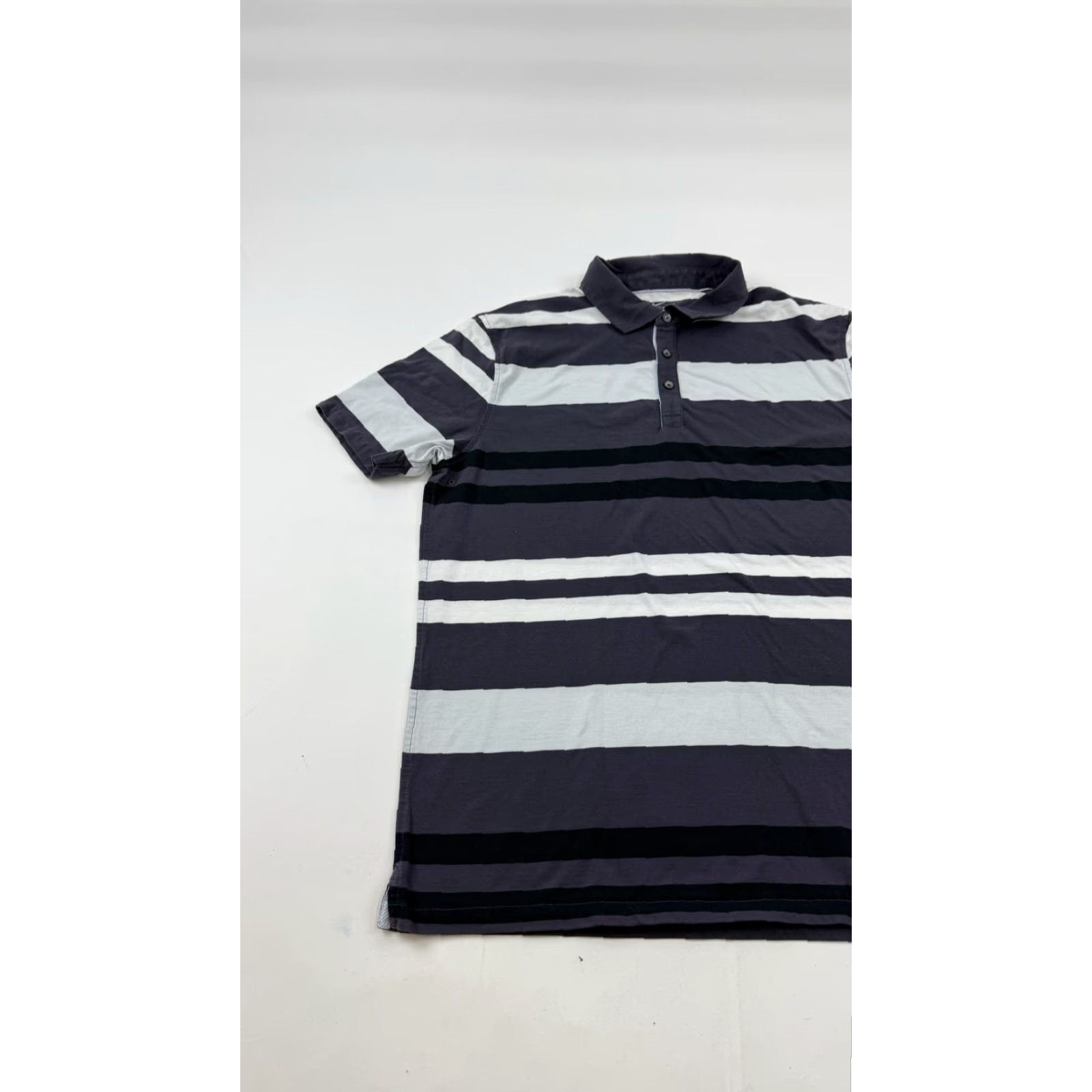 Nike Nike Polo Shirt Mens L Gray Black Stripe Dri-FIT Golf Performance Jersey Top Size US L / EU 52-54 / 3 - 2 Thumbnail