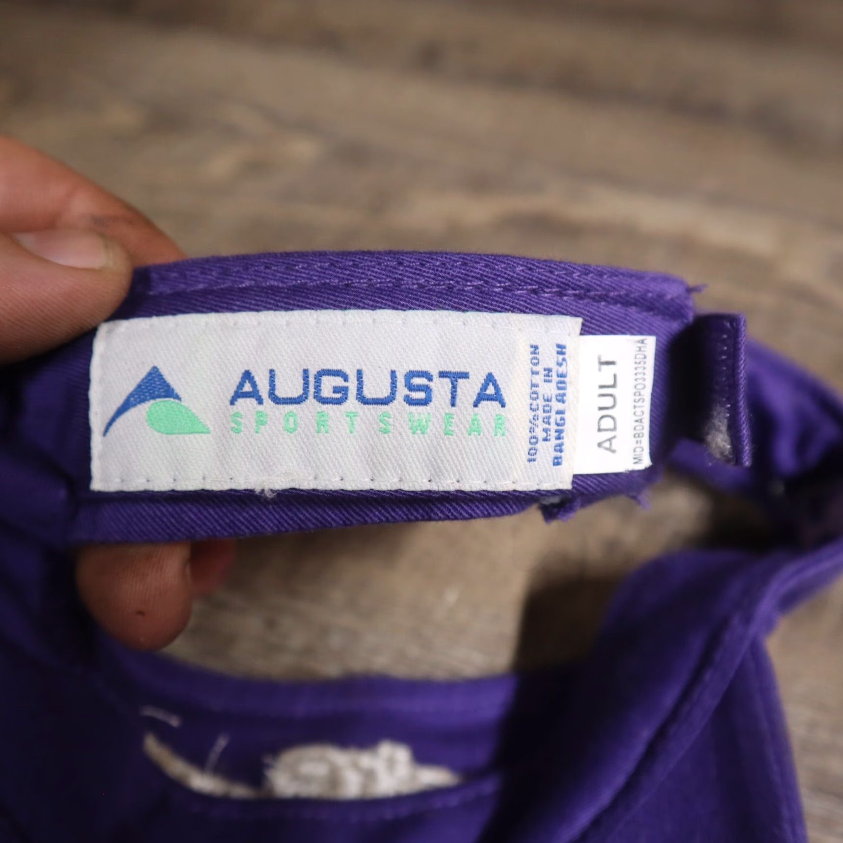 Augusta Sportswear Virginia Lottery We're Game Purple Embroidered Sun Visor Adult Adjustable Hat Size ONE SIZE - 7 Thumbnail