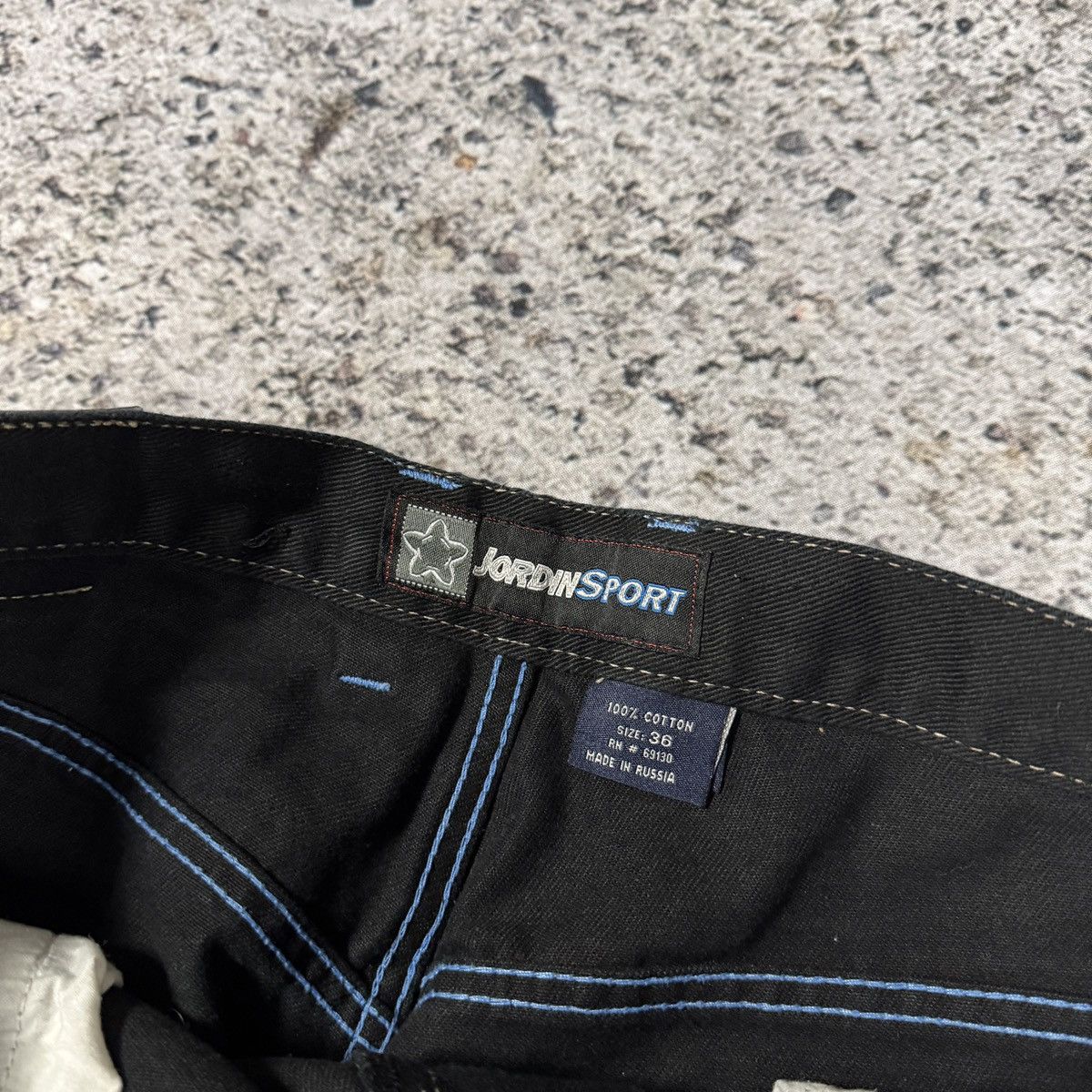 Vintage Y2K Jordin Black Wide Baggy Skater Jeans ERD Grunge Jnco Size US 35 - 9 Thumbnail