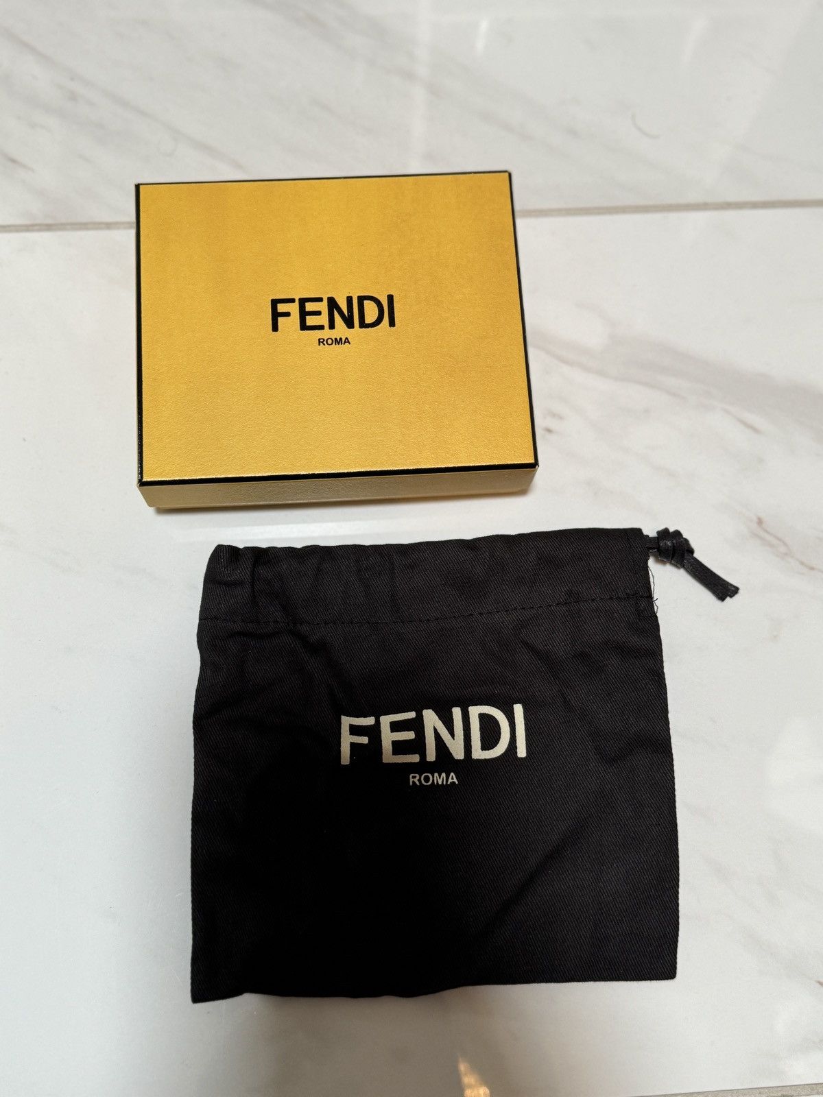 Fendi FENDI Vitello Liberty Lucido Metal Monster Eyes Card Holder Size ONE SIZE - 5 Thumbnail