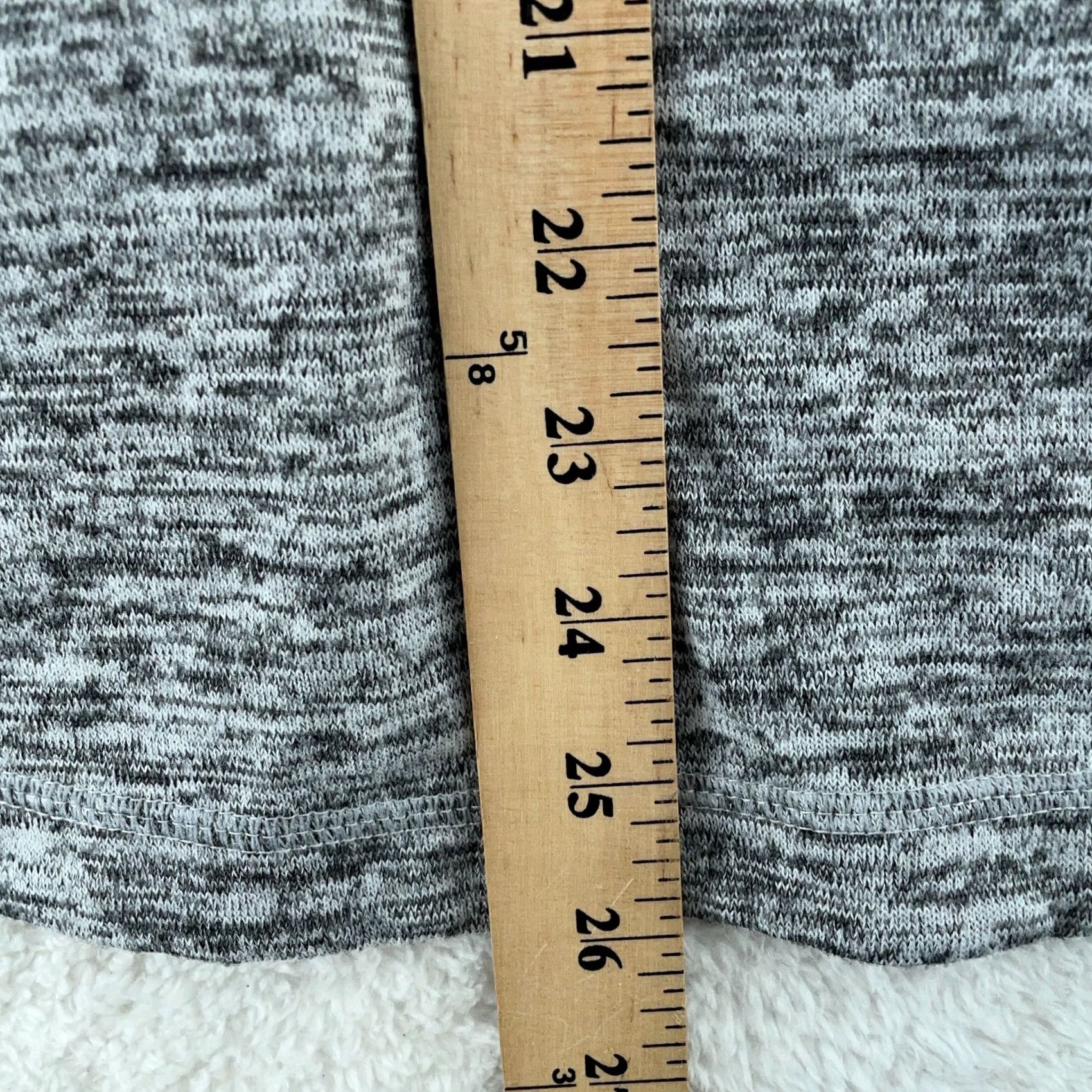 Athleta Athleta Shirt Womens M Gray Heathered Sharkbite Sweater Top Stretch Breathable Casual Outdoor Walking Size M / US 6-8 / IT 42-44 - 7 Thumbnail