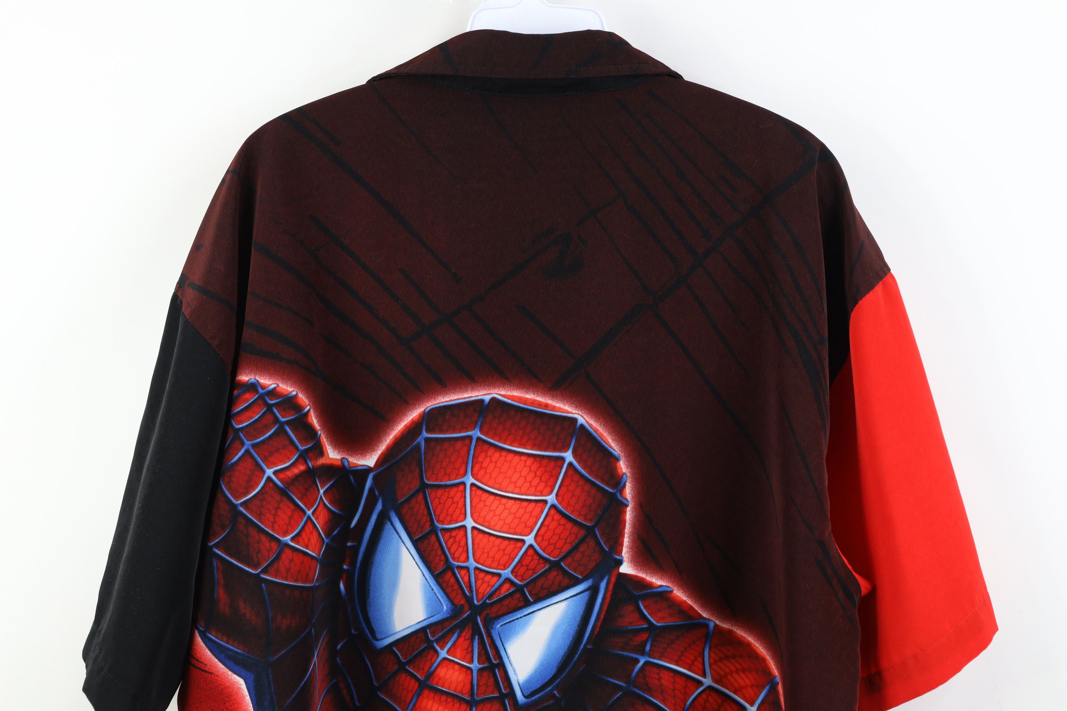 Vintage Vintage Y2K 2002 Marvel Spiderman Collared Button Shirt Size US M / EU 48-50 / 2 - 11 Thumbnail