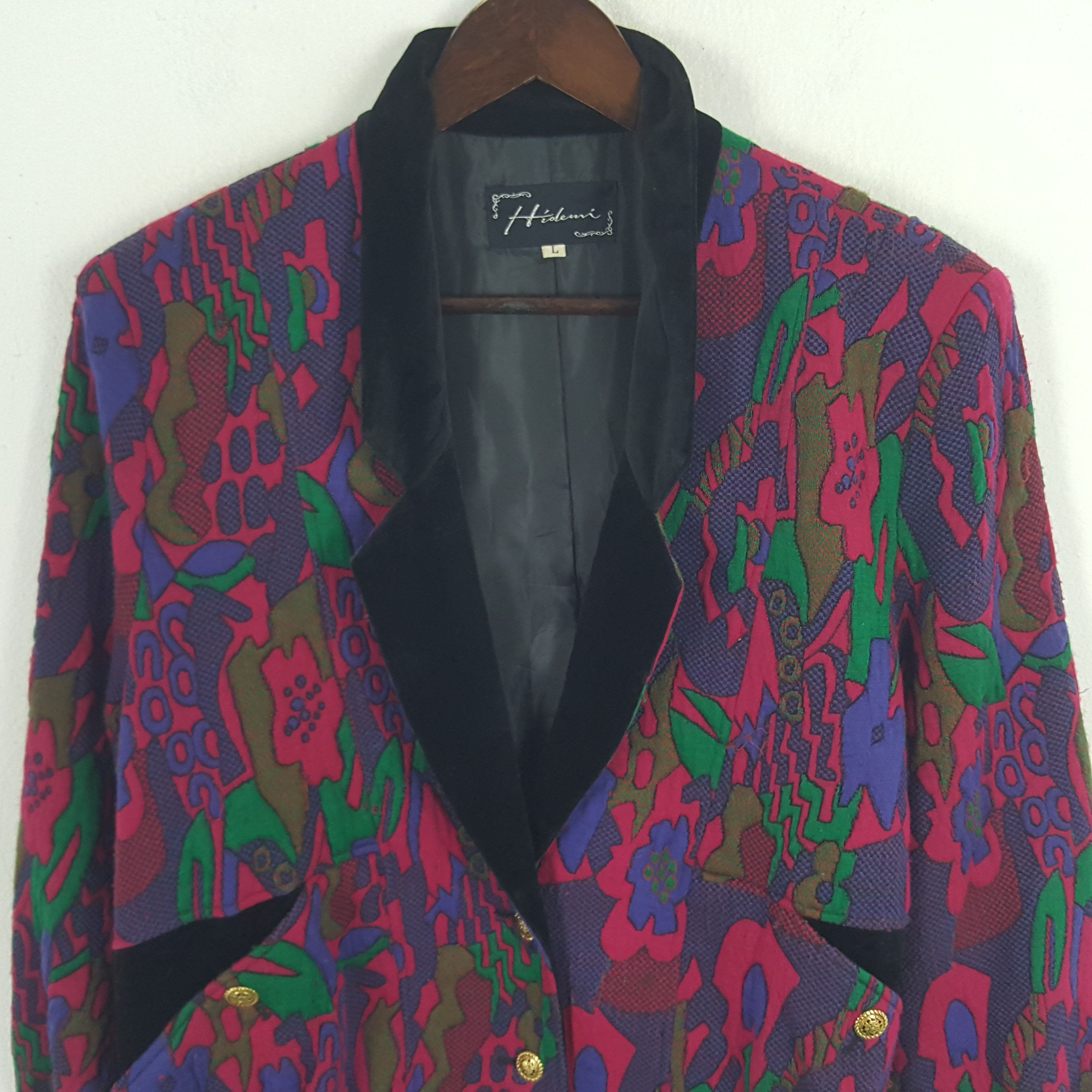 Japanese Brand × Vintage Vintage Hiolemi Japanese Blazer Coat Jacket Size M / US 6-8 / IT 42-44 - 2 Thumbnail