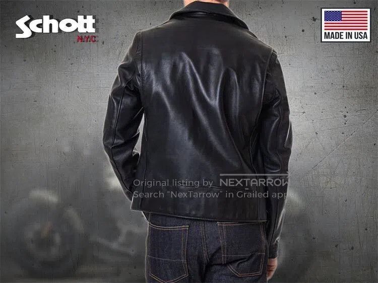 Schott Schott Leather coat Size US L / EU 52-54 / 3 - 8 Thumbnail