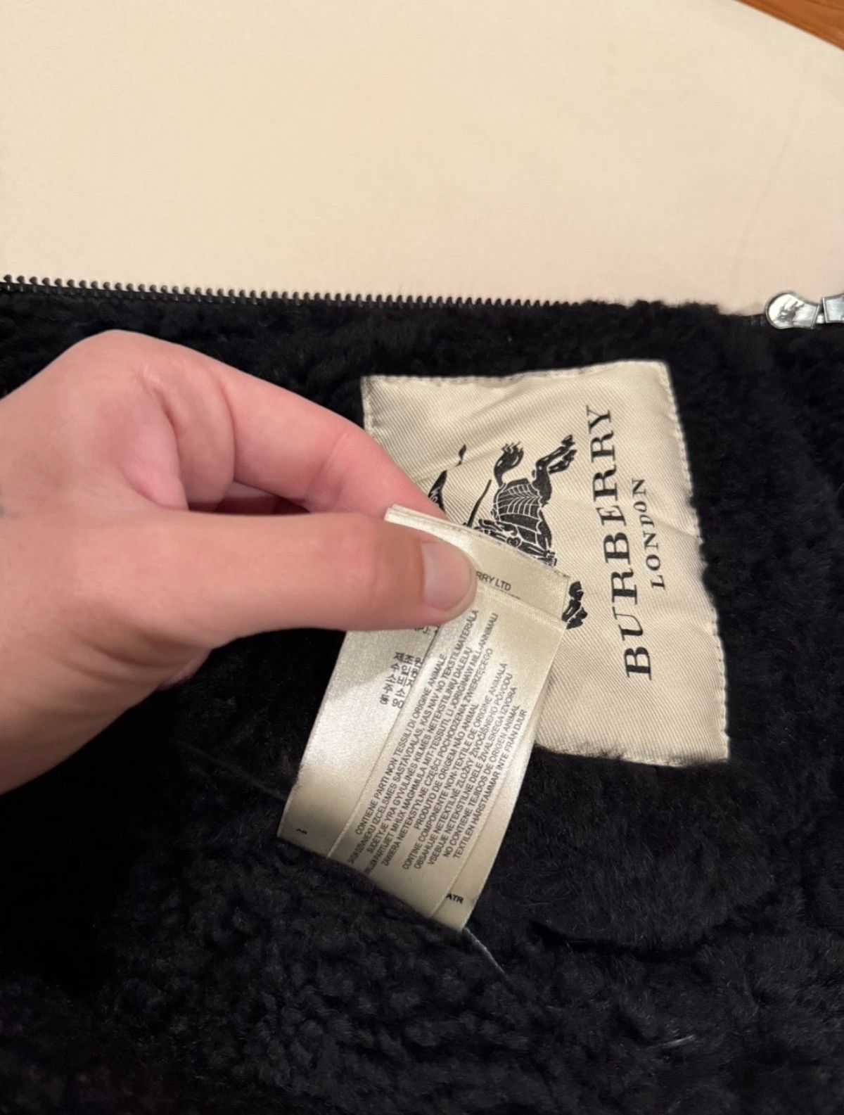 Burberry Prorsum Burberry Prorsum Shearling Biker Jacket Black Size S / US 4 / IT 40 - 17 Thumbnail