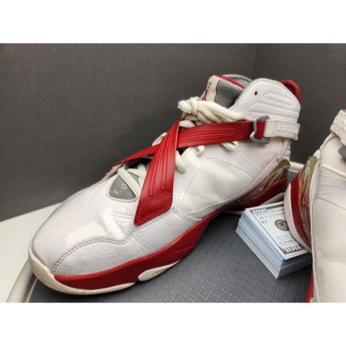 Jordan Brand Air Jordan mens 11.5 Retro 8.0 Retro White Red amazing condi Size US 11.5 / EU 44-45 - 5 Thumbnail