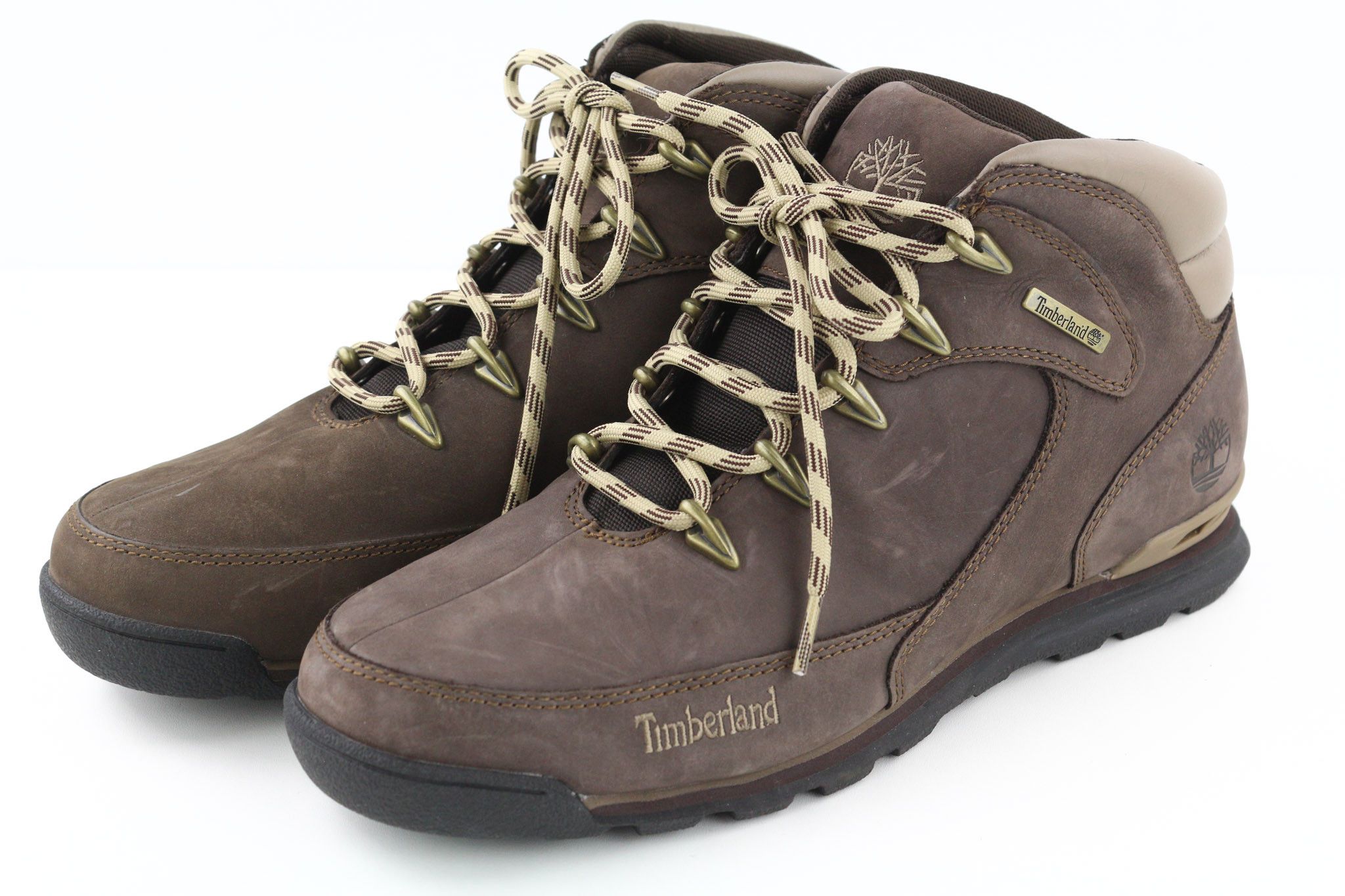Timberland 6823R UK11 Anti-Fatigue Brown Leather Logo Boots 79946 Size US 11.5 / EU 44-45 - 2 Thumbnail