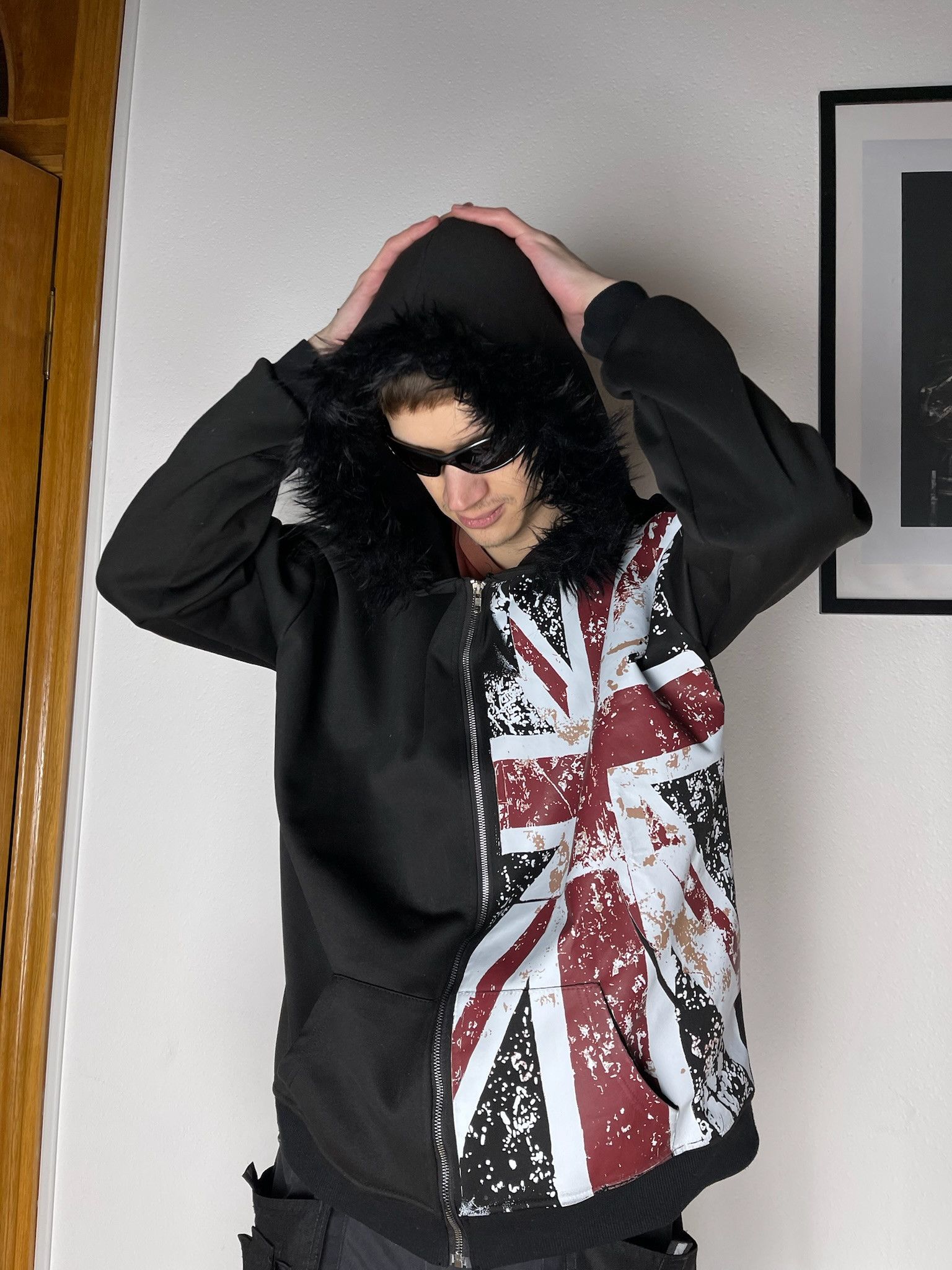 14th Addiction Fur Hoodie LGB Style British flag Size US L / EU 52-54 / 3 - 17 Thumbnail