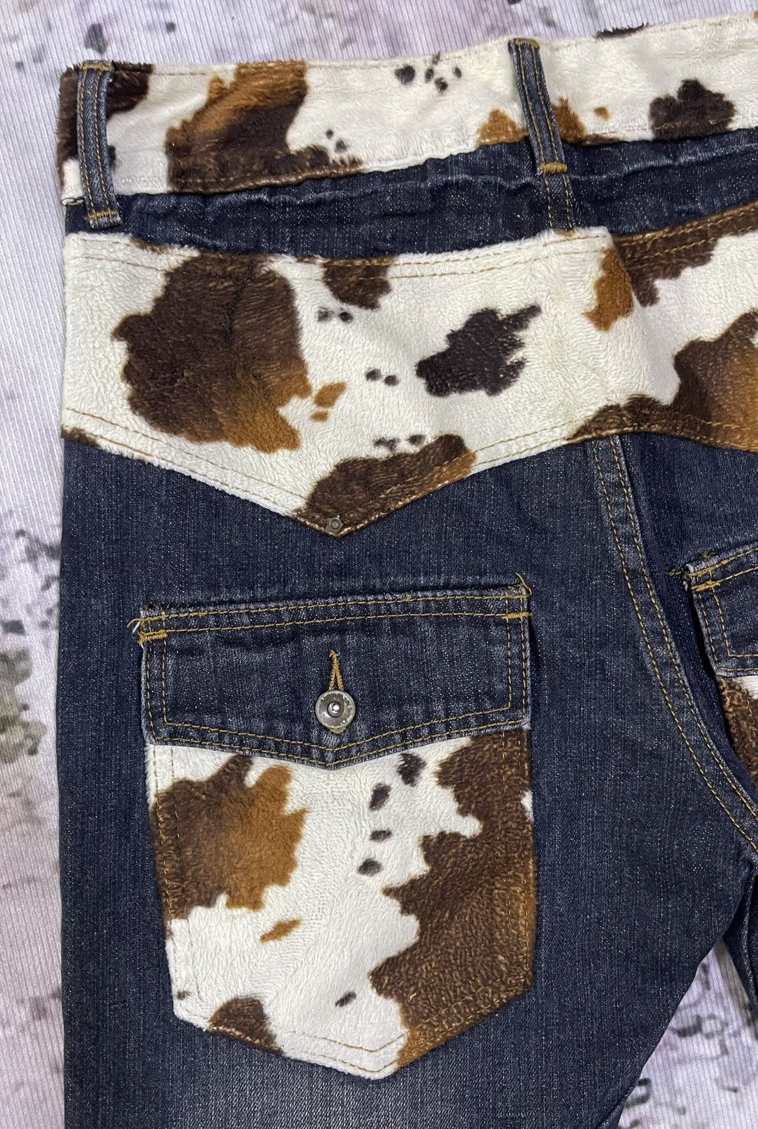 If Six Was Nine × Japanese Brand × Vintage Distressed Japan Jeans Cattle Drive Velvet Back Pocket Size US 31 - 11 Thumbnail