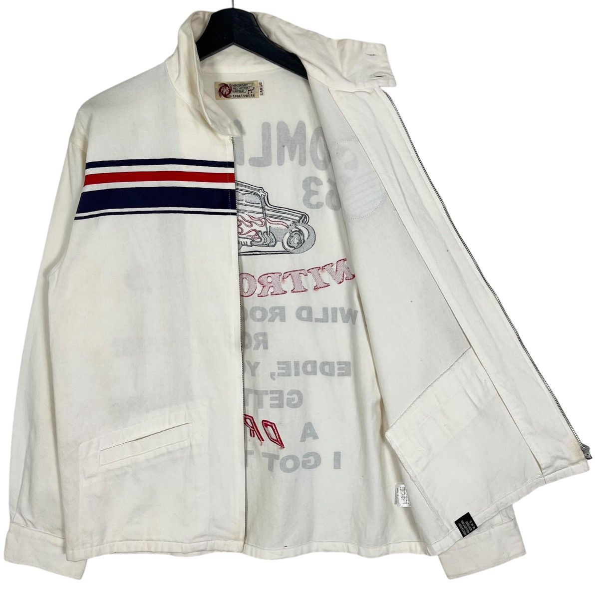 Vintage Vintage Hot Rod Rock ‘N Roll Drag Embroidery Zipper Jacket Size US L / EU 52-54 / 3 - 10 Thumbnail