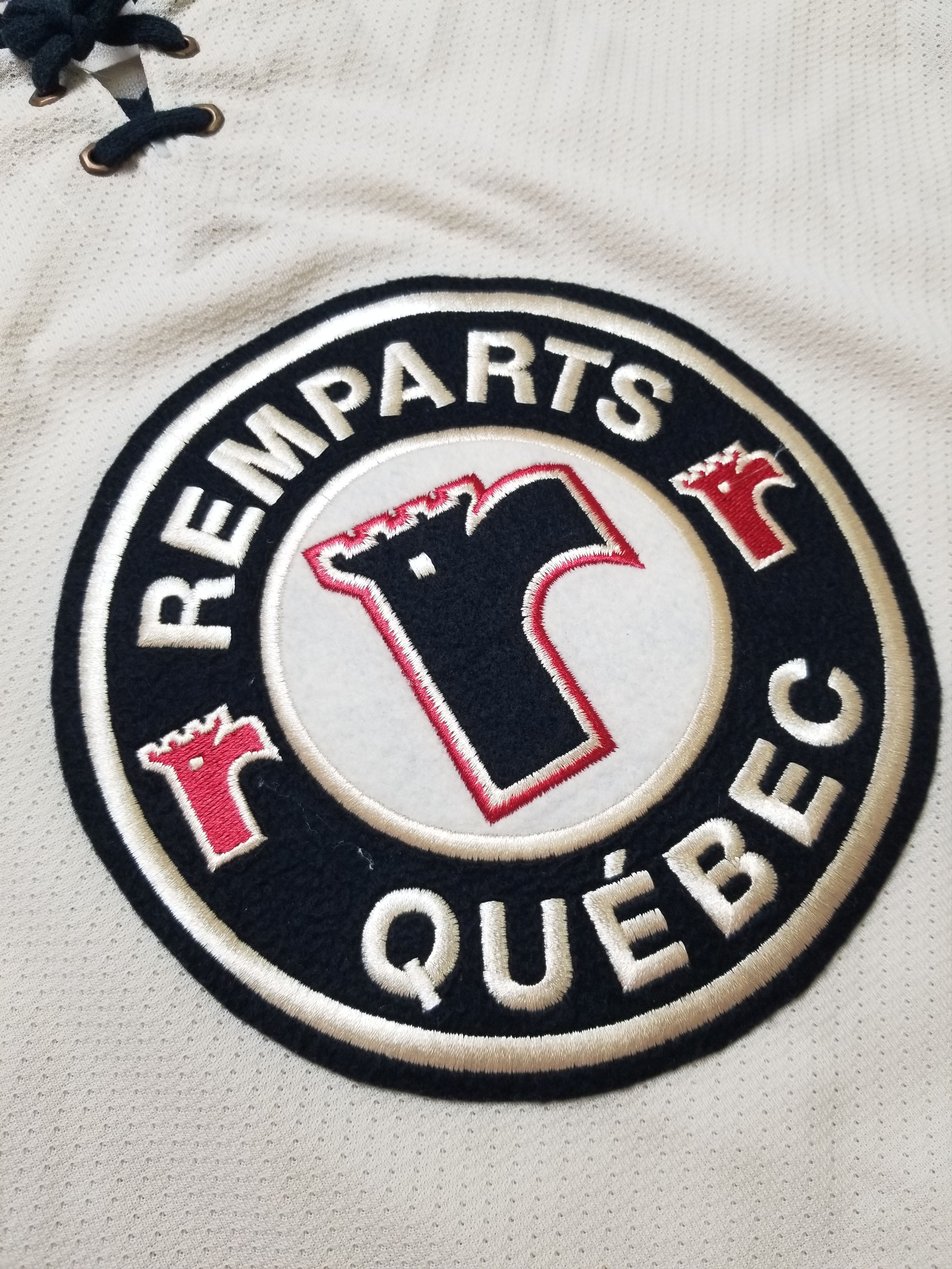 Reebok Quebec Remparts Air-Knit CHL Jersey Creamy White Size XS Size US XS / EU 42 / 0 - 9 Thumbnail