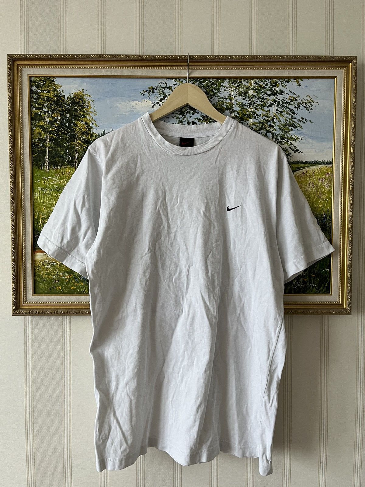 Nike Vintage Y2K Nike Air Big Logo Swoosh Just Do It White Tee