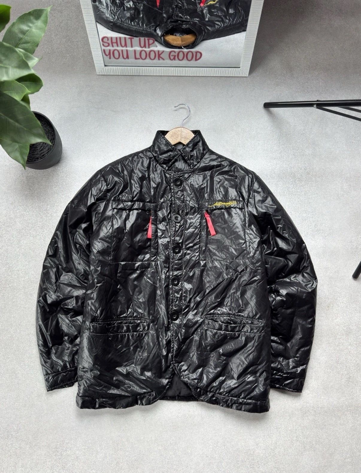 Ed Hardy Vintage Ed Hardy By Christian Audigier Big Logo Nylon Jacket Size US M / EU 48-50 / 2 - 4 Thumbnail
