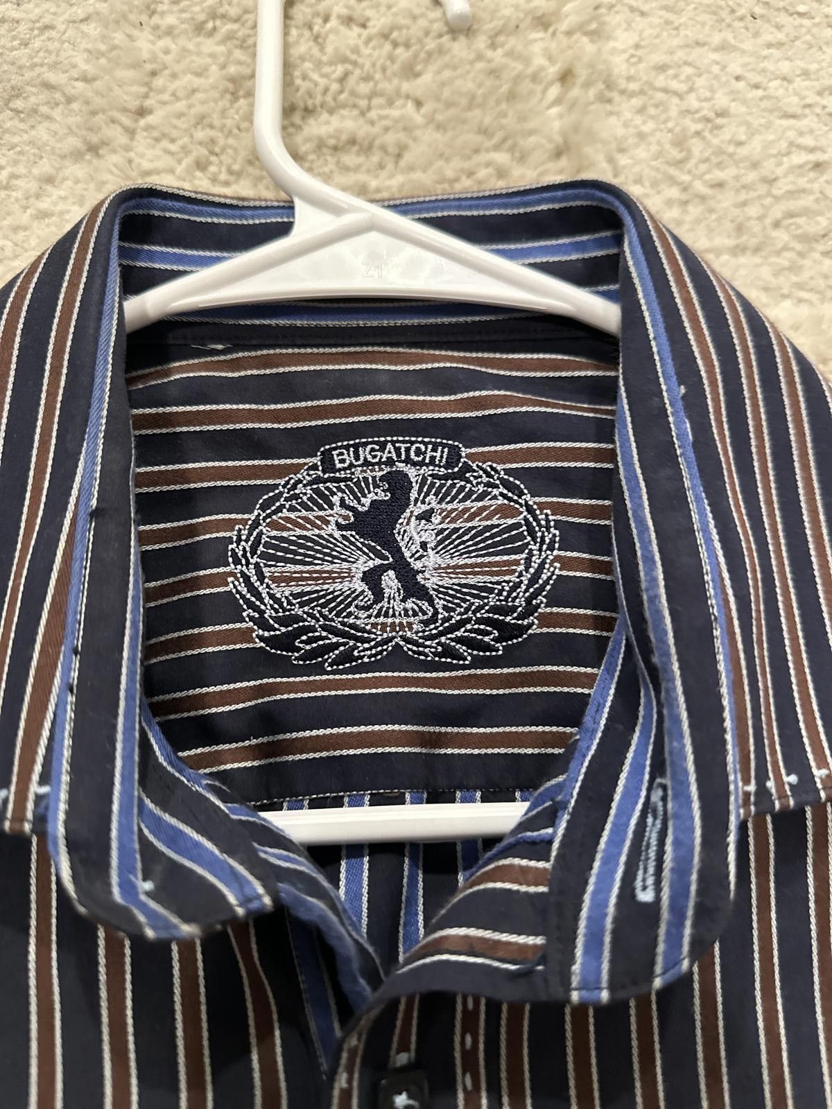 BUGATCHI BUGATCHI UOMO Size medium SHAPED FIT SHIRT Orig $150 Size US M / EU 48-50 / 2 - 5 Thumbnail