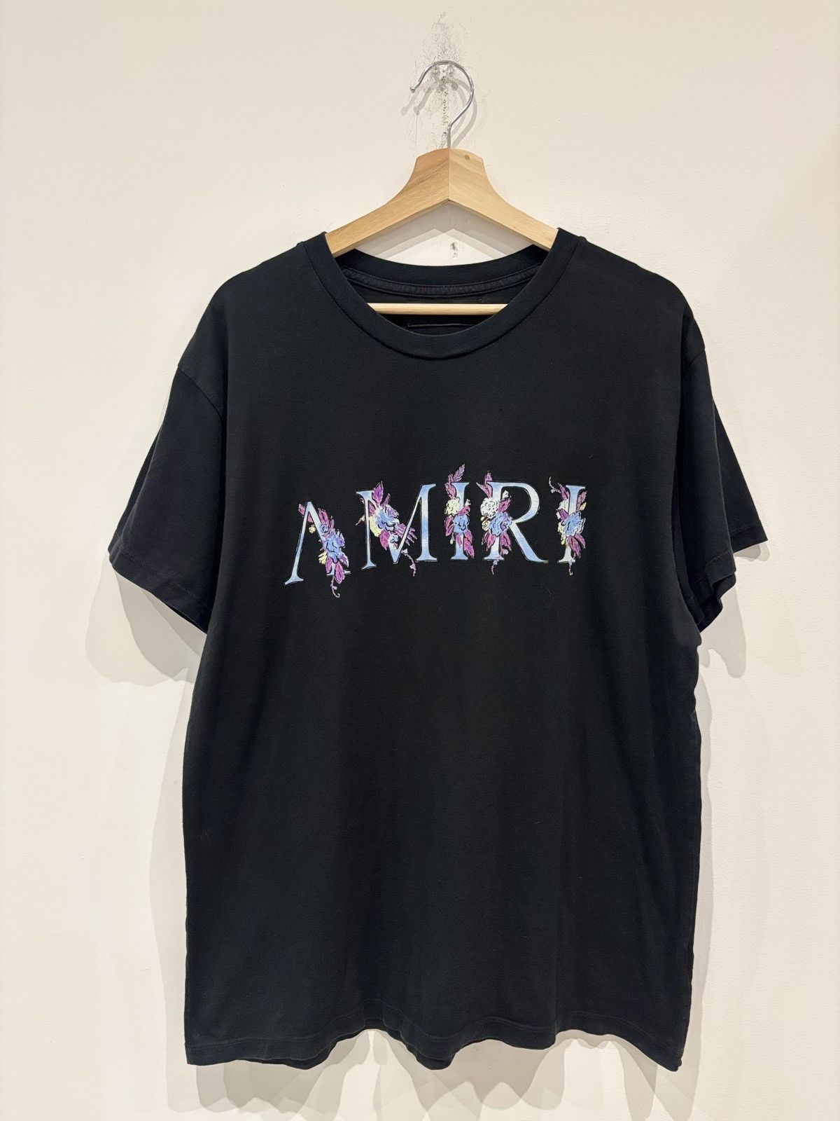 Amiri Amiri Floral Logo Shirt Black Size: M Size US M / EU 48-50 / 2 - 1 Thumbnail
