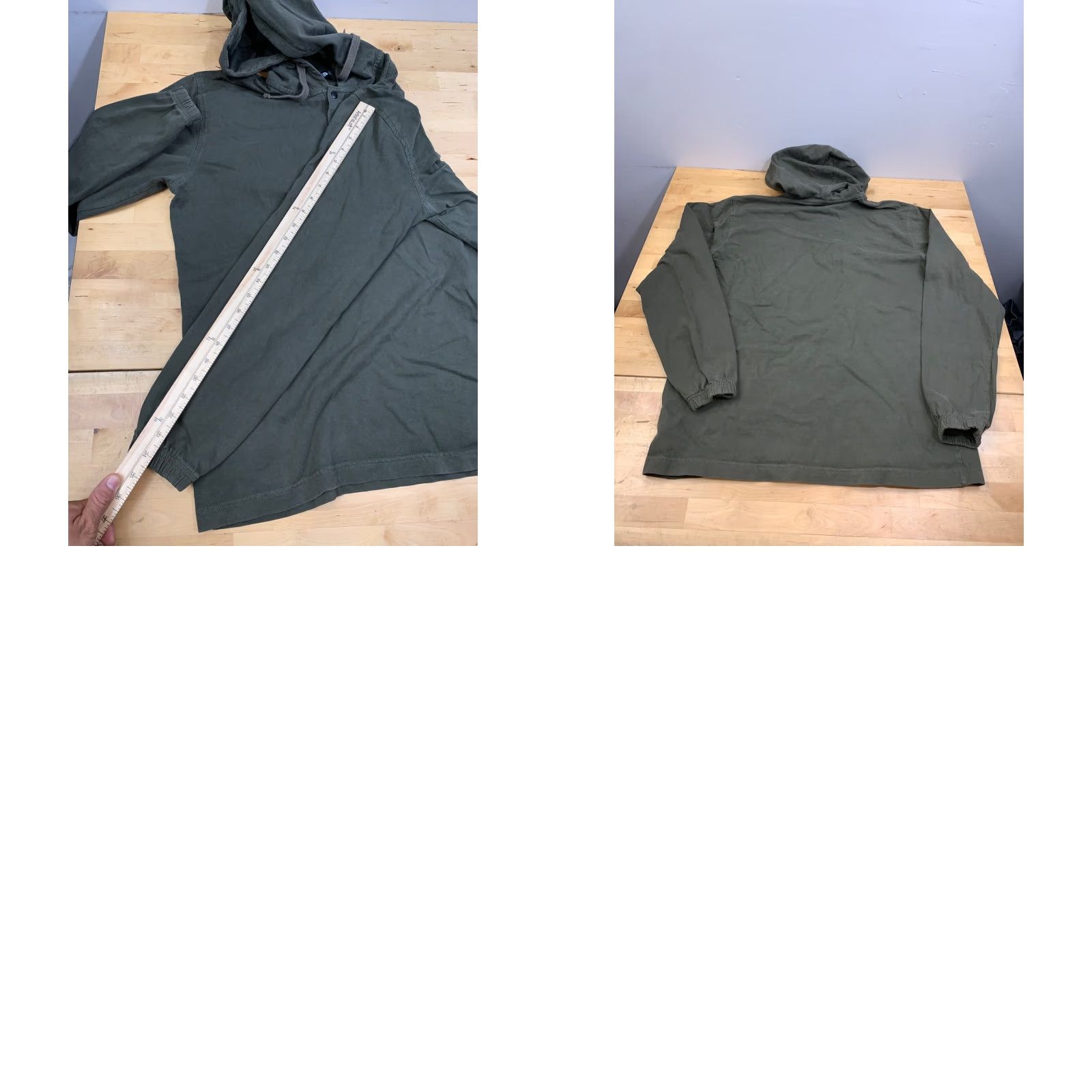 The North Face The North Face Pullover Hooded Sweatshirt Mens L Green 1/4 Button 12020 Size US L / EU 52-54 / 3 - 8 Thumbnail