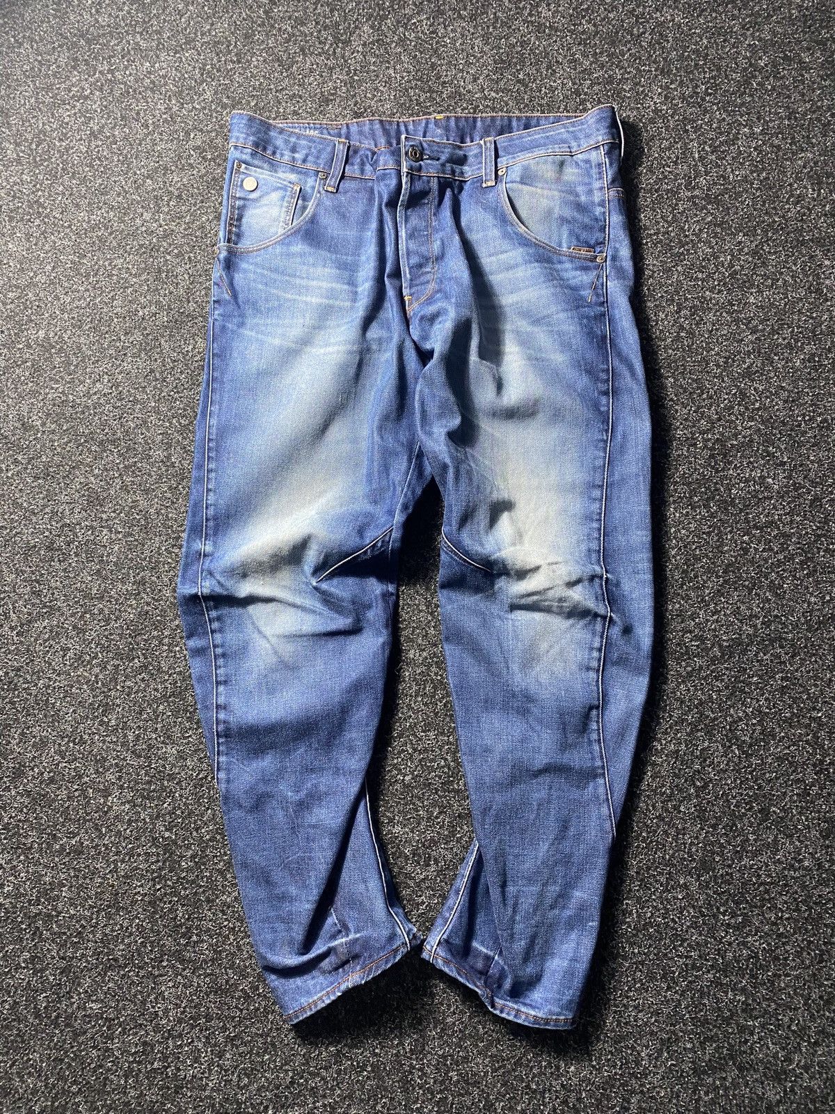 G-Star 🔥PUNK OPIUM G STAR TAPERED STRAIGHT ARC GOTHIC JEANS Y2k Size US 35 - 13 Thumbnail