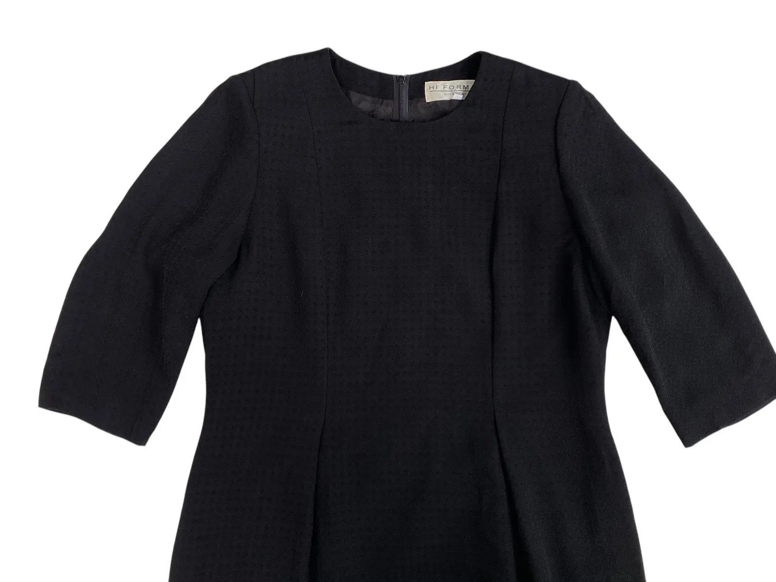 Givenchy Vintage Givenchy Hi Format Black Textured Midi Dress Size M / US 6-8 / IT 42-44 - 3 Thumbnail
