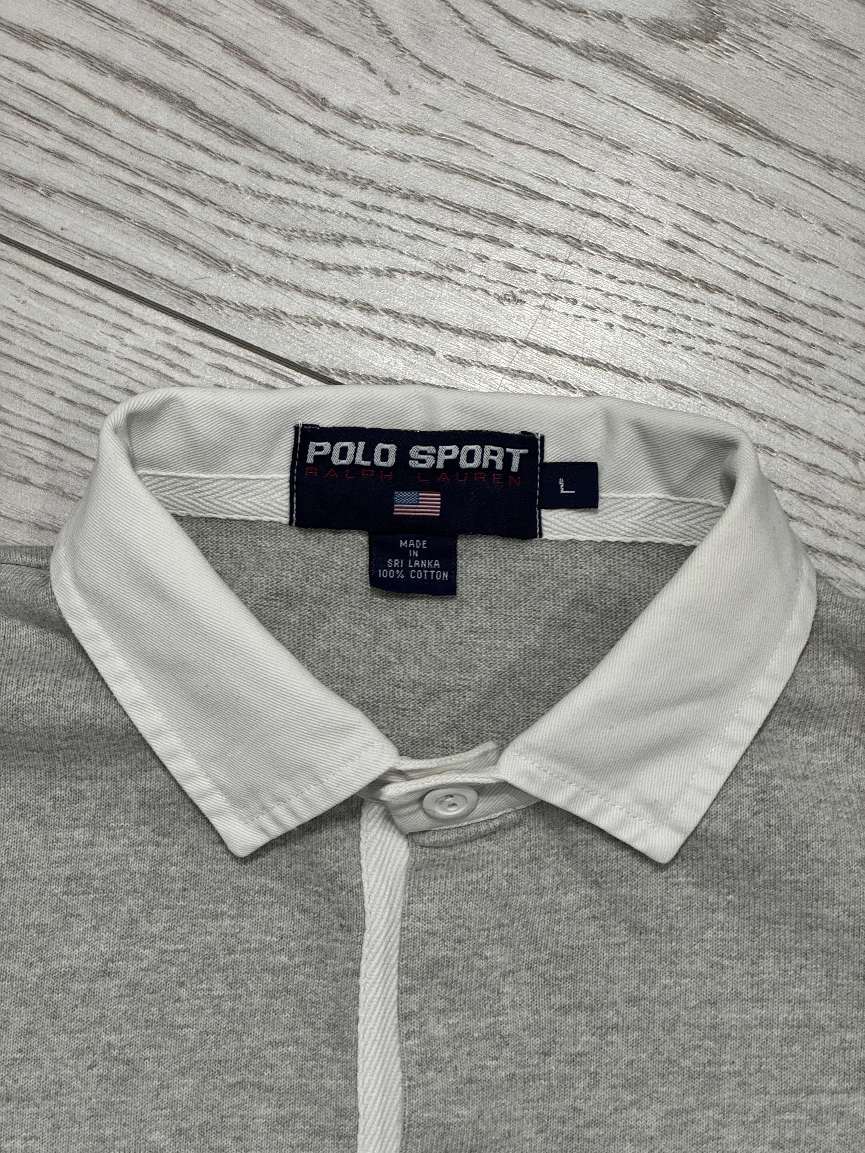 Polo Ralph Lauren Polo Sport USA Rugby Shirt Grey Size US L / EU 52-54 / 3 - 4 Thumbnail