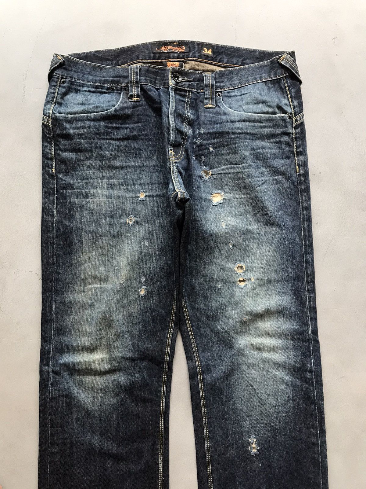 Ed Hardy Vintage Ed hardy embroidered denim Size US 36 / EU 52 - 5 Thumbnail