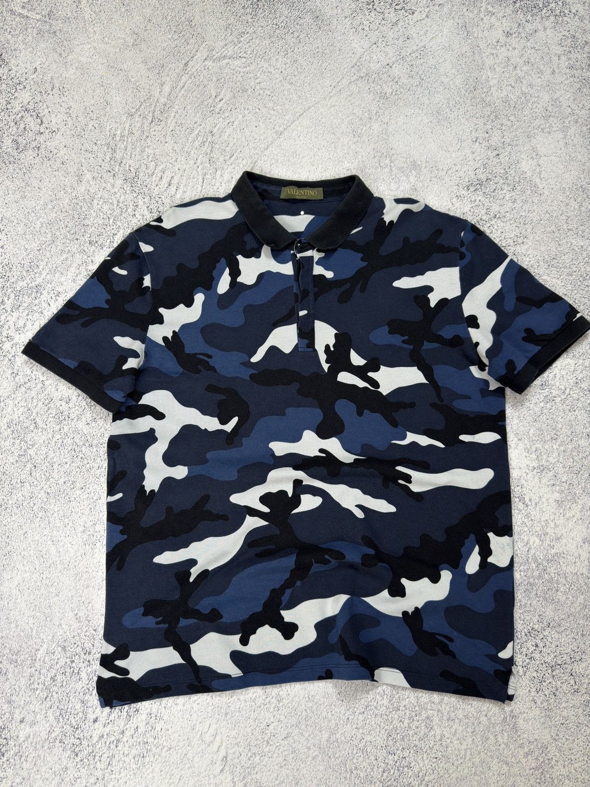 Valentino Valentino Garavani All-over Camouflage Polo Made in Italy Size US XXL / EU 58 / 5 - 4 Thumbnail