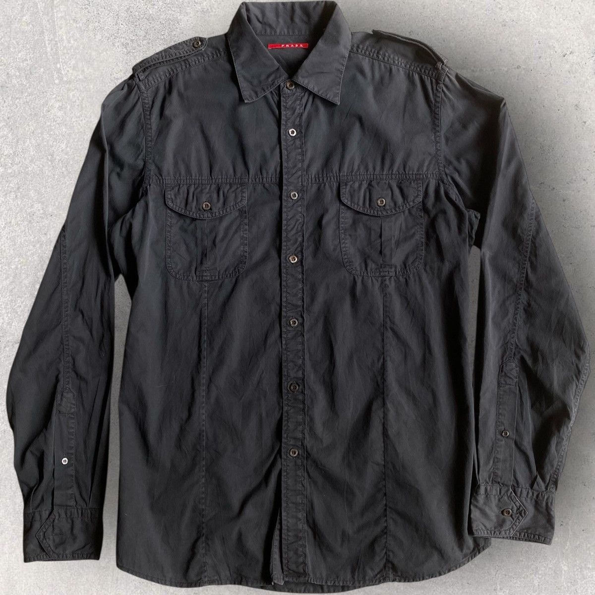 Prada 2006 Prada Military Shirt Size US S / EU 44-46 / 1 - 3 Thumbnail