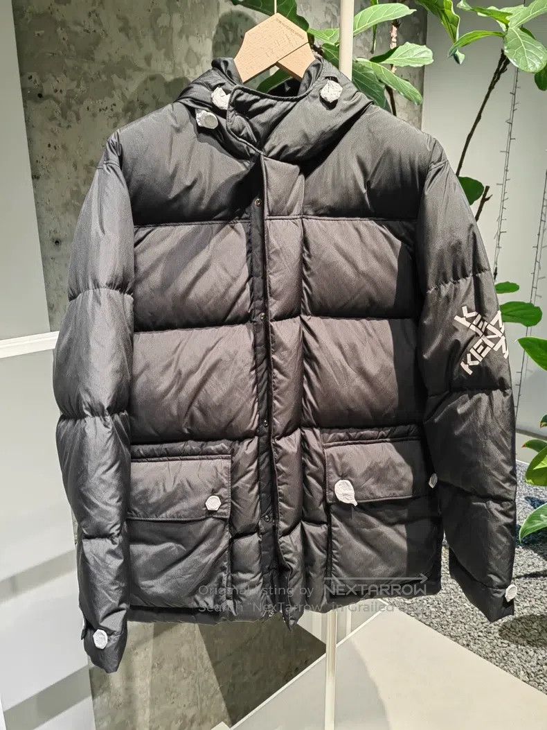 Kenzo Kenzo Men's Hooded Down Jacket - Ribbed Size US M / EU 48-50 / 2 - 1 Thumbnail