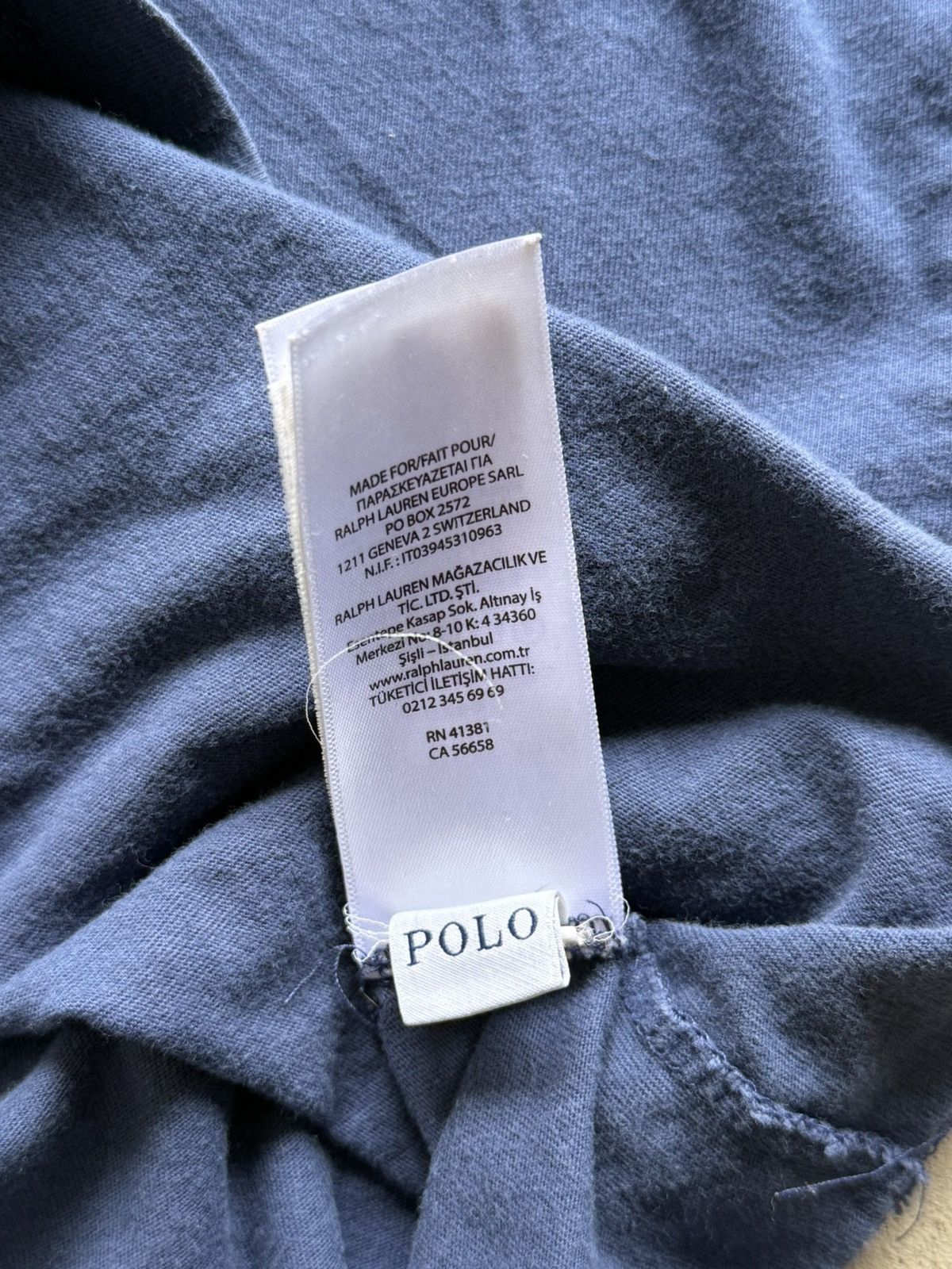 Polo Ralph Lauren Retro Polo Ralph Lauren Big Pony Navy Blue Shirt Number 3 Size US XL / EU 56 / 4 - 7 Thumbnail