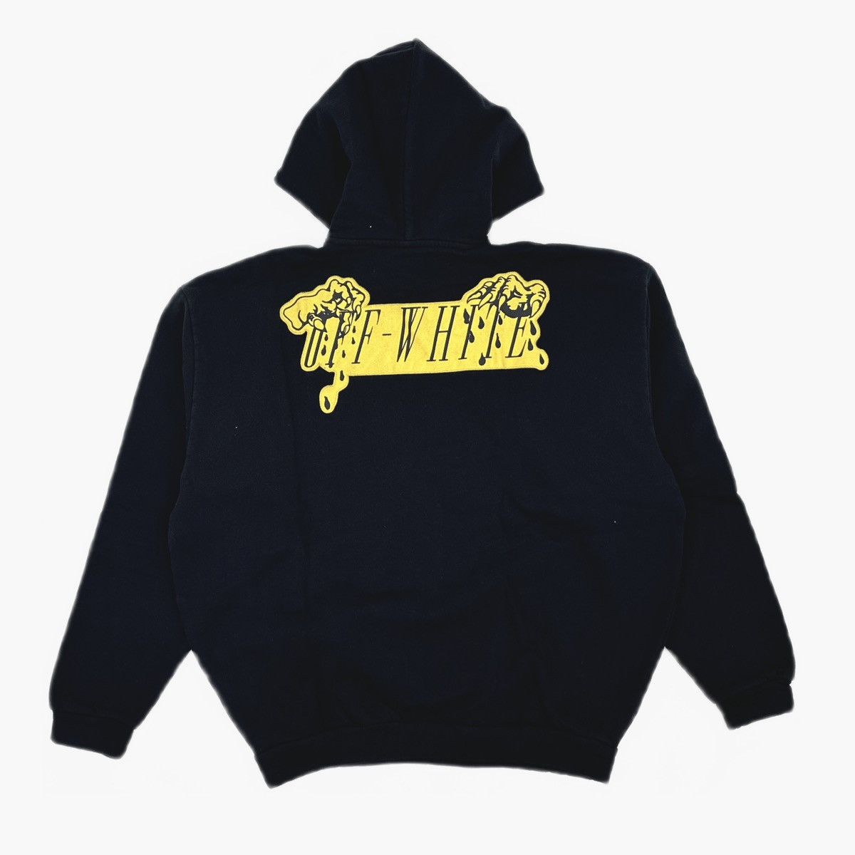 Off-White Off-White black and yellow logo hoodie Size US XS / EU 42 / 0 - 2 Thumbnail