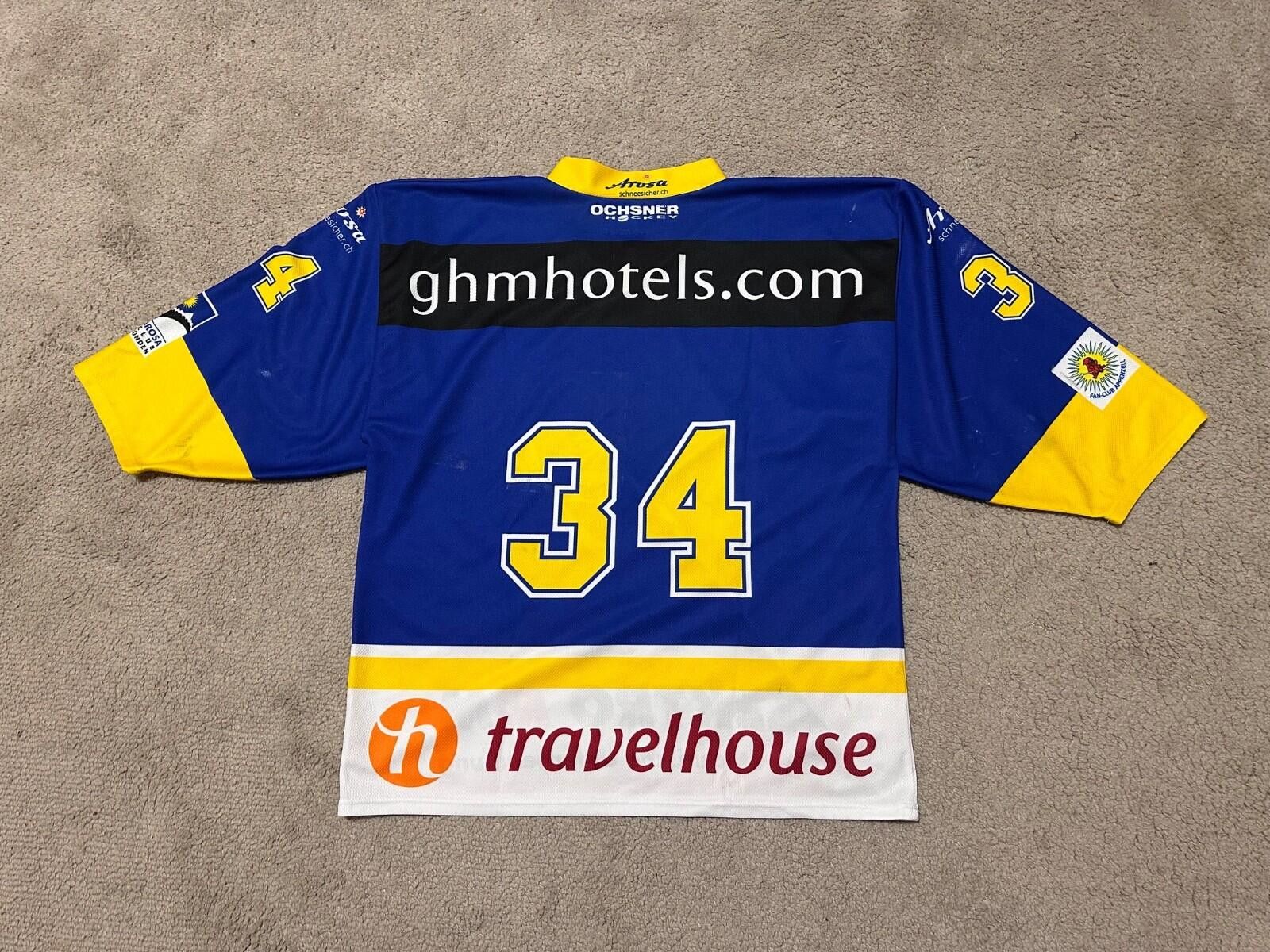 Other EHC AROSA HOCKEY SHIRT JERSEY OCHSNER sz XL #34 Size US XL / EU 56 / 4 - 7 Thumbnail