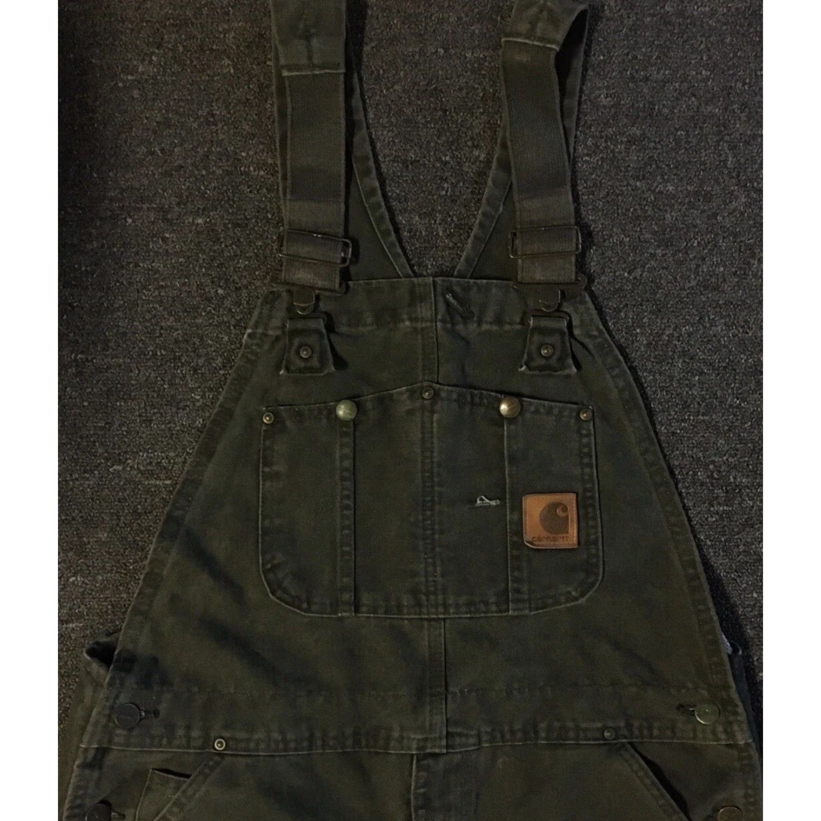Carhartt Vtg Carhartt Faded Overalls 36 USA Grunge Trucker Biker Punk 80s 90s WIP Skate Size US 36 / EU 52 - 5 Thumbnail