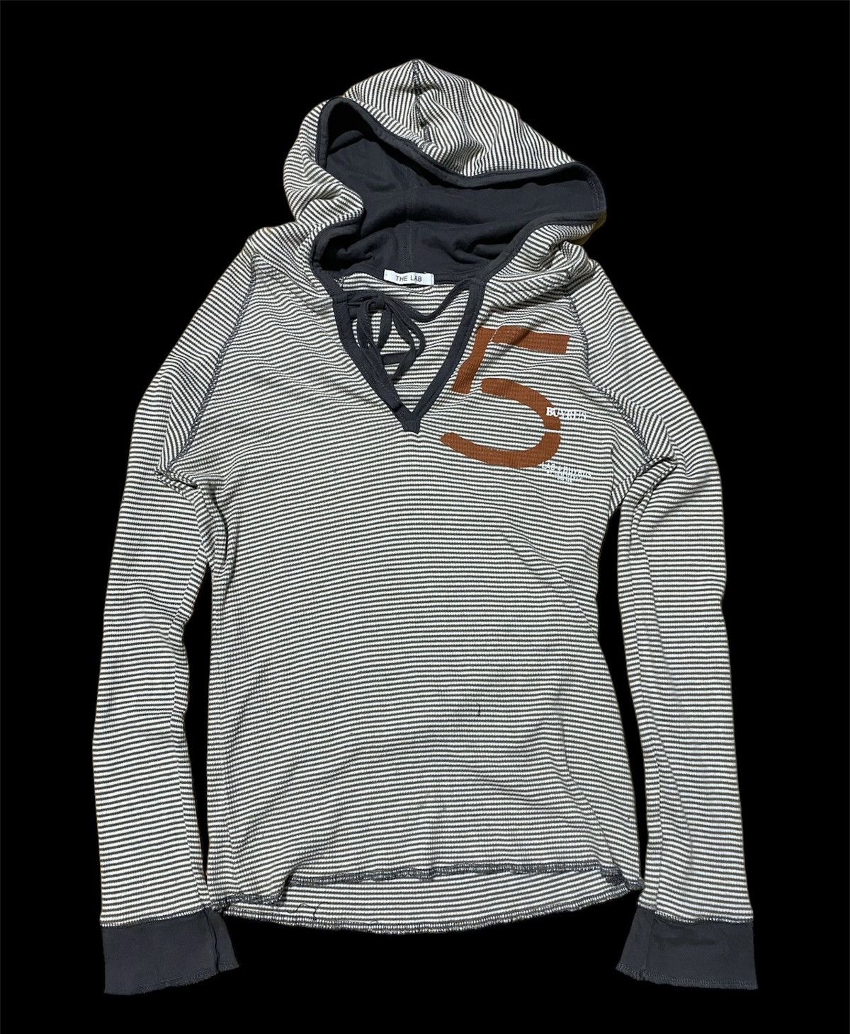If Six Was Nine × Japanese Brand × Le Grande Bleu (L.G.B.) Vintage The Lab Buyrus 2 patch spider striped hoodie Size US M / EU 48-50 / 2 - 2 Thumbnail