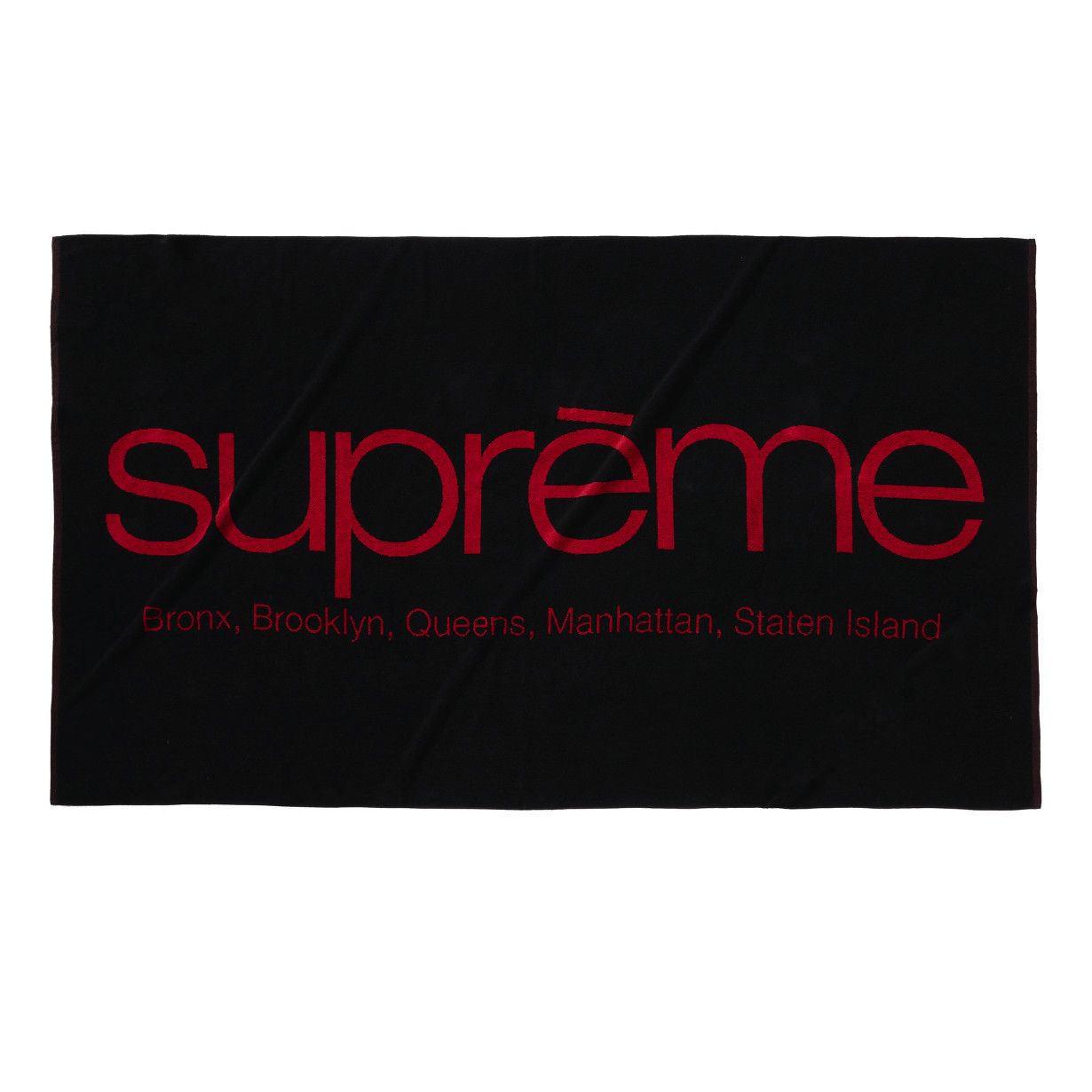 Supreme Supreme Five Boroughs Logo Towel Black DS SEALED Size ONE SIZE - 1 Preview