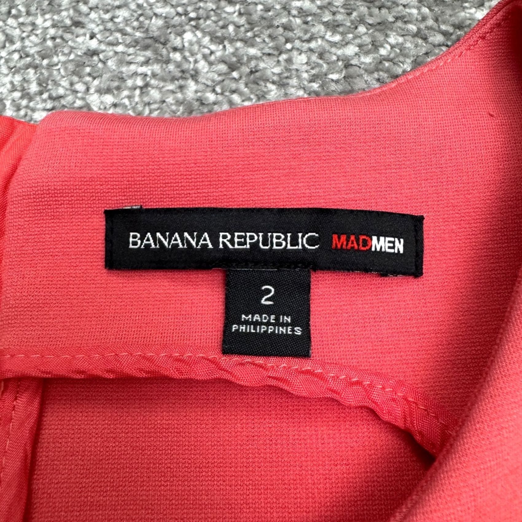 Banana Republic Banana Republic Sleeveless Midi Sheath Dress Womens Pink Pockets Size 2 Size XS / US 0-2 / IT 36-38 - 6 Thumbnail