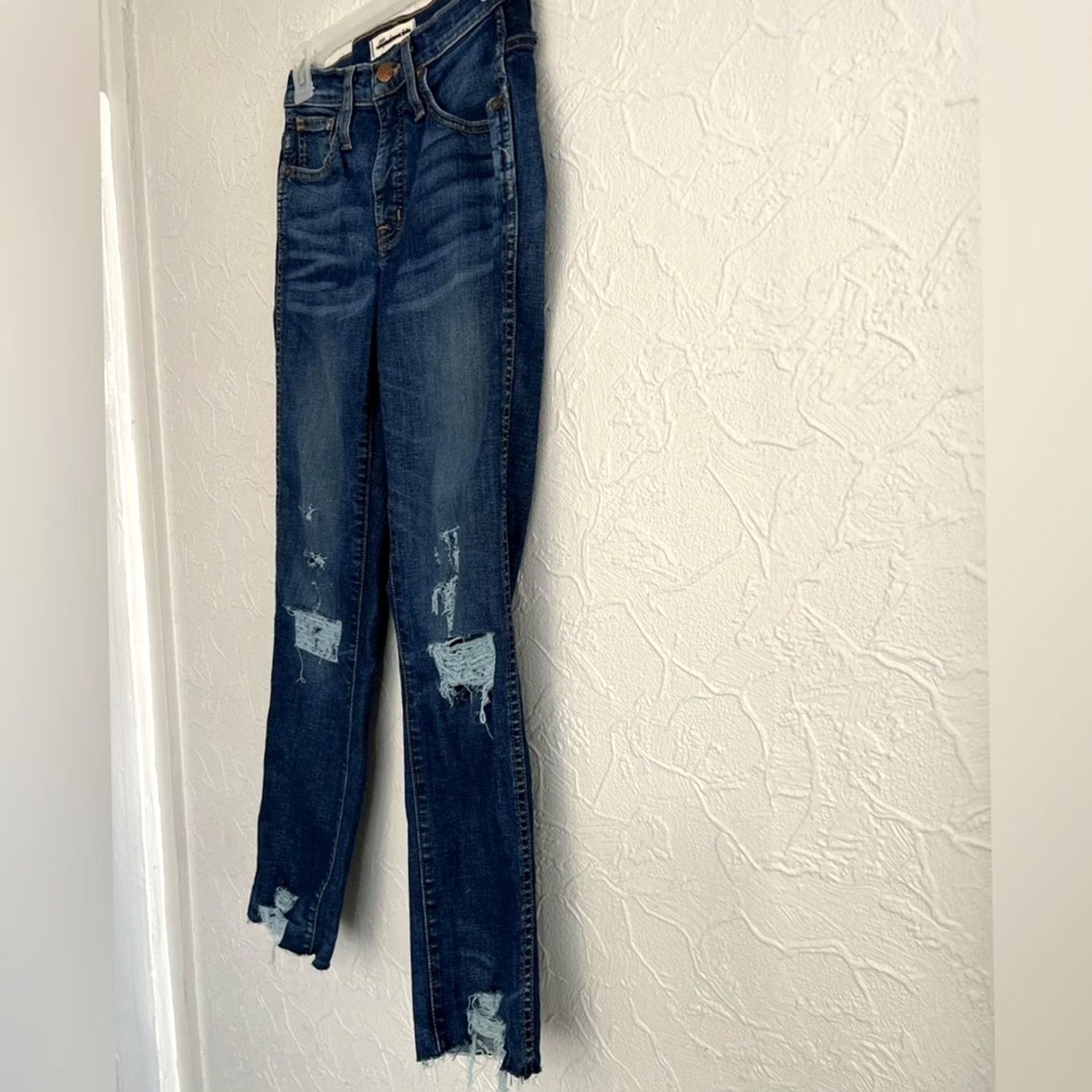 Madewell VINTAGE Madewell Jeans Women 24 Blue Slim Straight 24x27 Nike Size 42" / US 20 - 3 Thumbnail