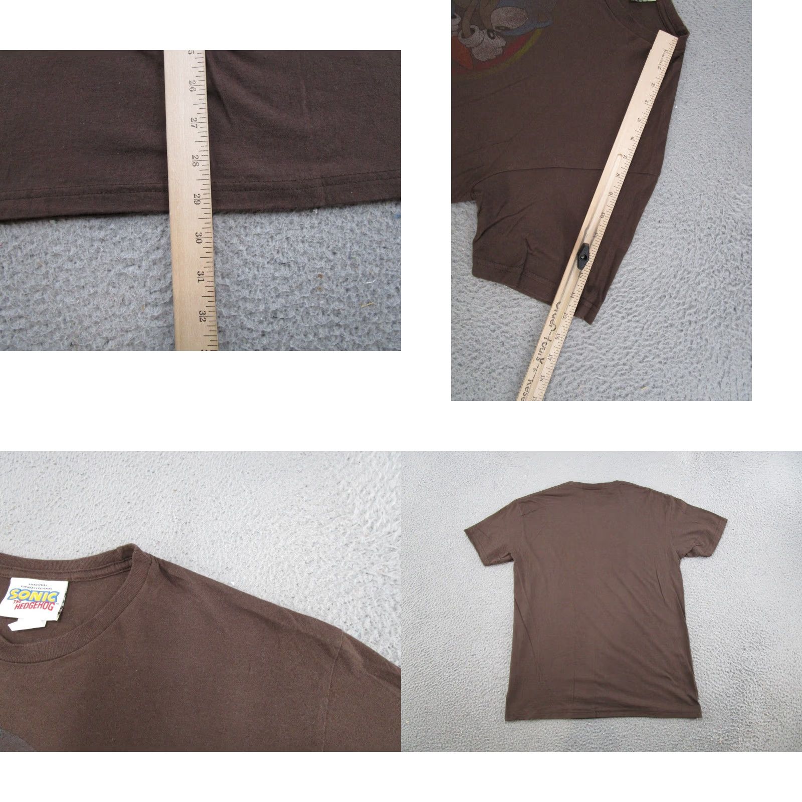 Vintage VINTAGE Sonic T-Shirt Men's Large Crew Neck Short Sleeve Brown Cotton Graphic Video Game Promo Shirt 2007 90s Sonic the Hedgehog Size US L / EU 52-54 / 3 - 8 Thumbnail